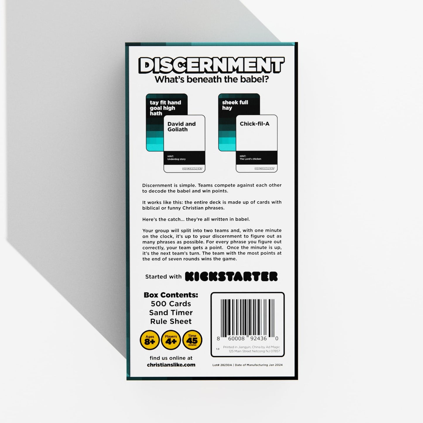 Discernment - What’s Beneath The Babel? - Christian Gift - Guess Bible and Christian Phrases - Fun Game for Families, Friends, Youth Groups, and Bible Studies - Perfect for Game Night