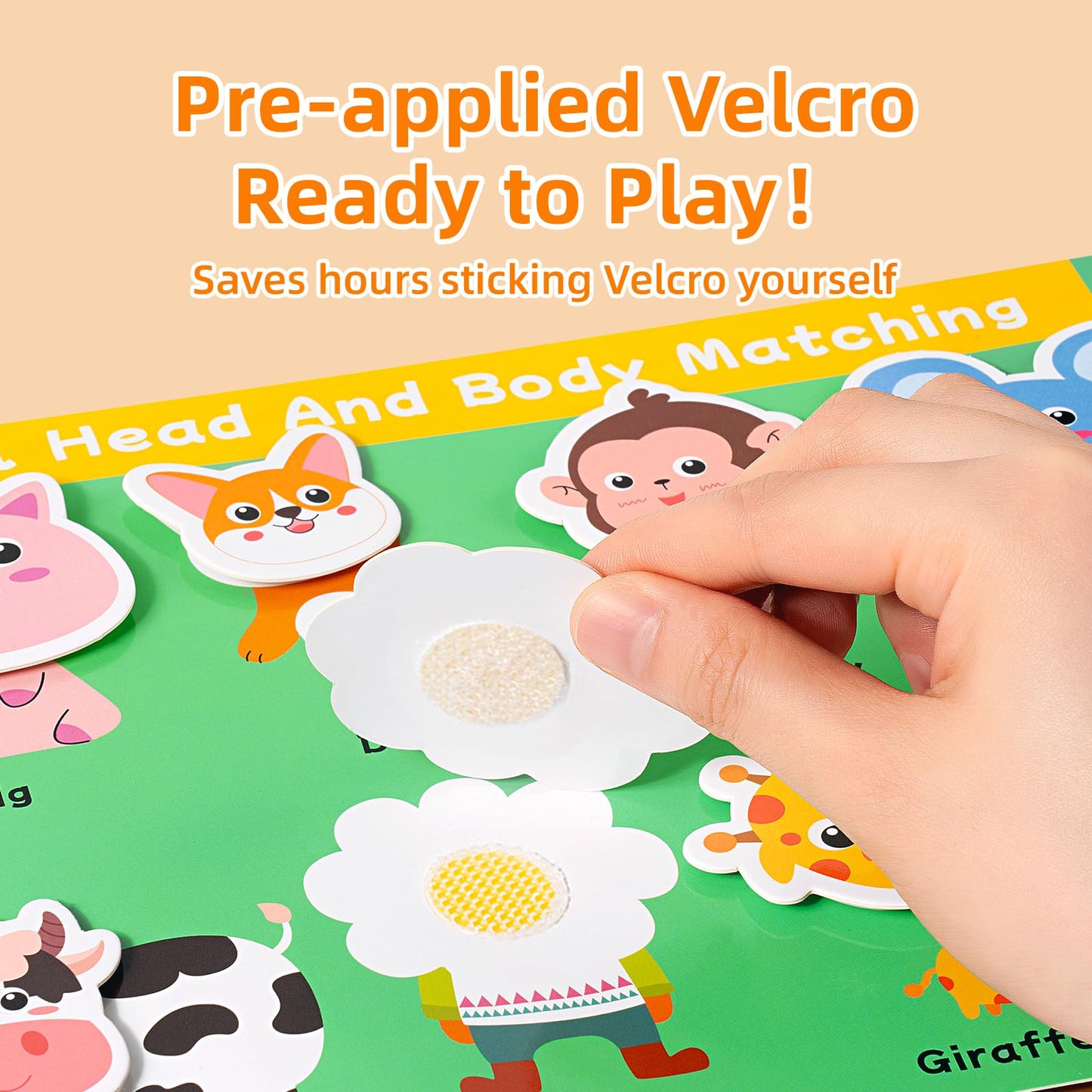 Preschool Busy Book for Toddlers 3-5, Toddler Montessori Learning Activities, Velcro Quiet Activity Book for Kids, Autism Sensory Pre-K Educational Toys, Screen-Free Birthday Gift Boys Girls(26 Pages)