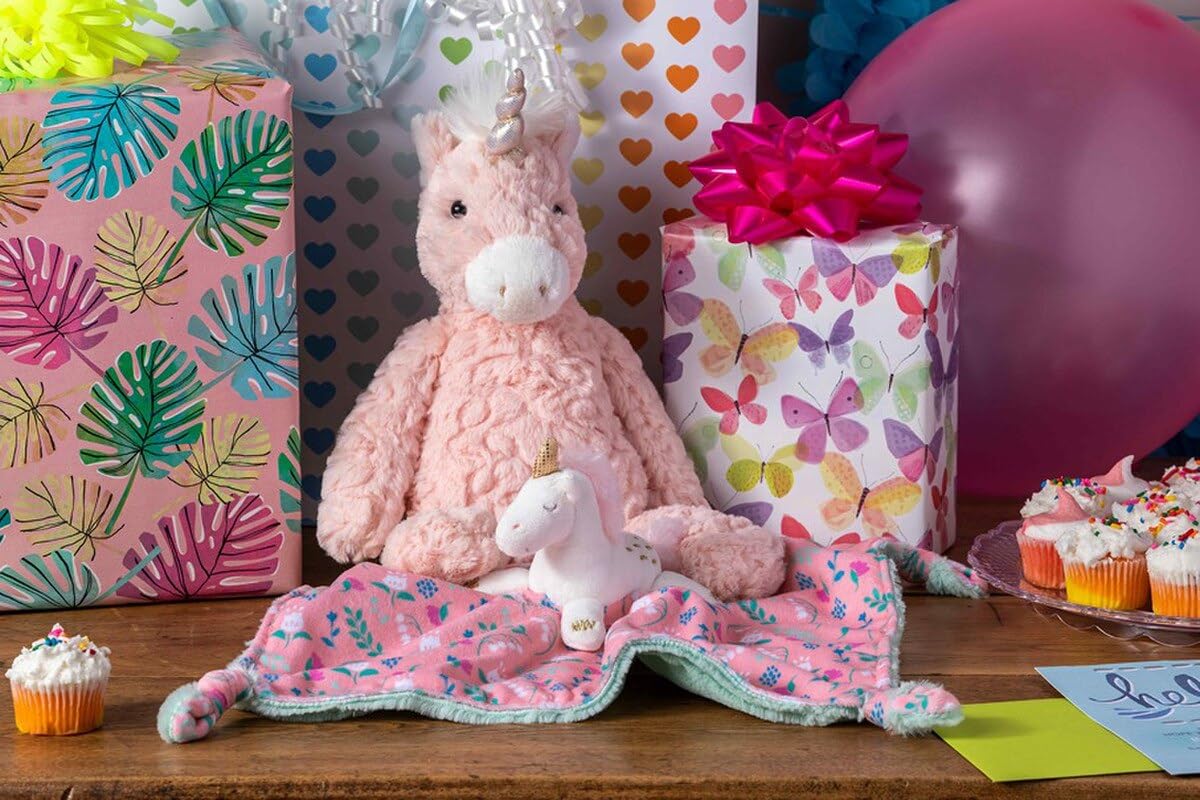 Mary Meyer - Putty Animal Toy - Soft and Huggable Stuffed Animal for Kids and Toddlers - Blush Unicorn - 13"