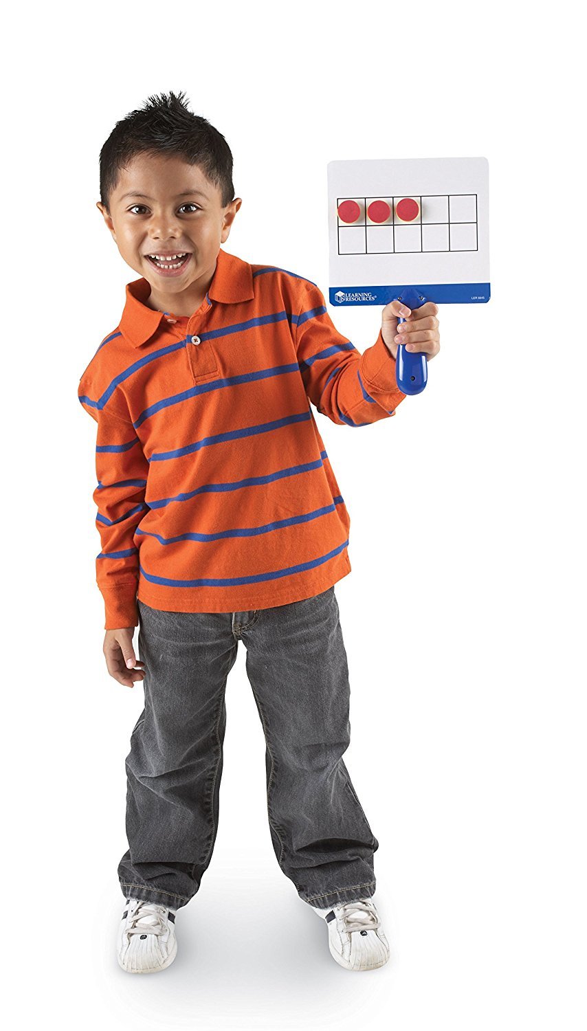 Learning Resources Magnetic Ten-Frame Answer Boards - Set of 4 with 100 Colorful Counters/Discs, Ages 5+ | Grades K+ Giant Magnetic Ten Frame Boards Set