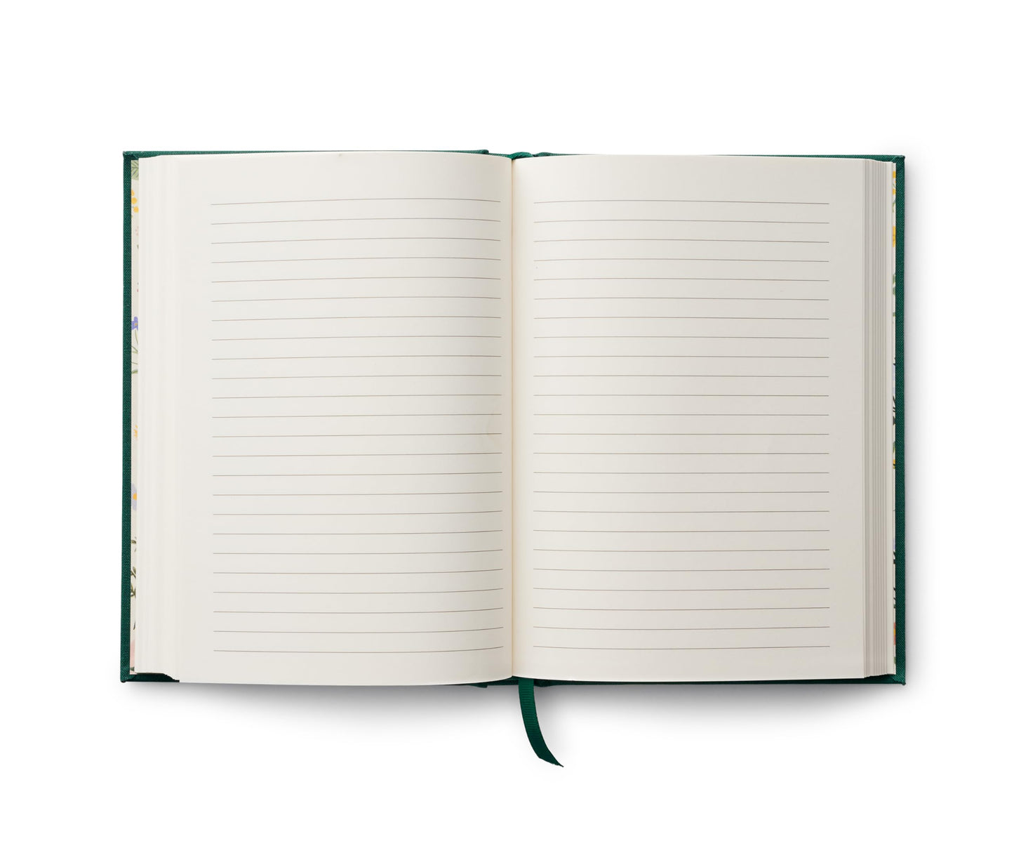 RIFLE PAPER CO. There Are Always Flowers Embroidered Journal | 240 Ruled Pages, Cloth Cover with Floral Embroidery & Grosgrain Ribbon Bookmark, Lay-Flat Binding, 8" L x 5.75" W