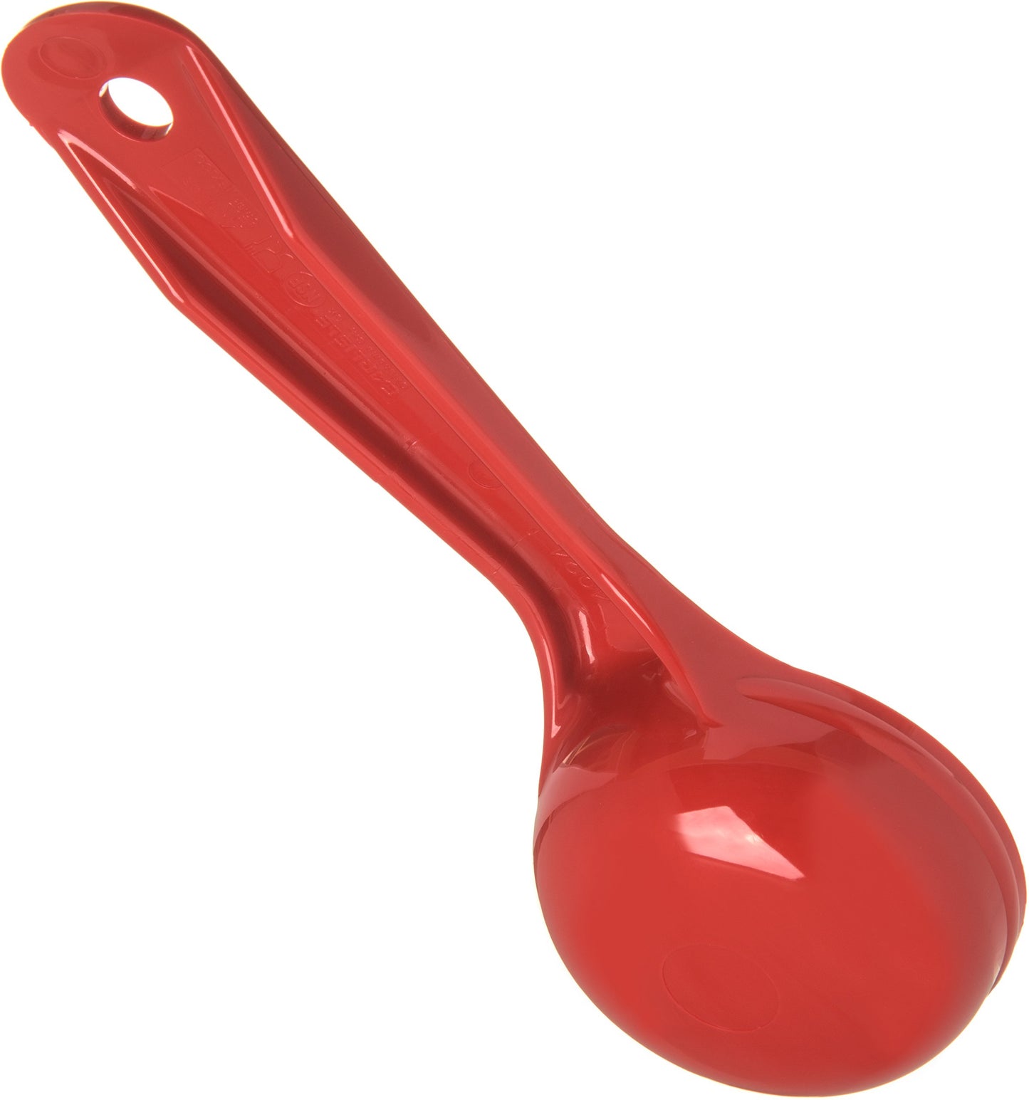 Carlisle FoodService Products Measure Miser Solid Measuring Spoon with Short Handle, 2 Ounces, Red (Pack of 12)