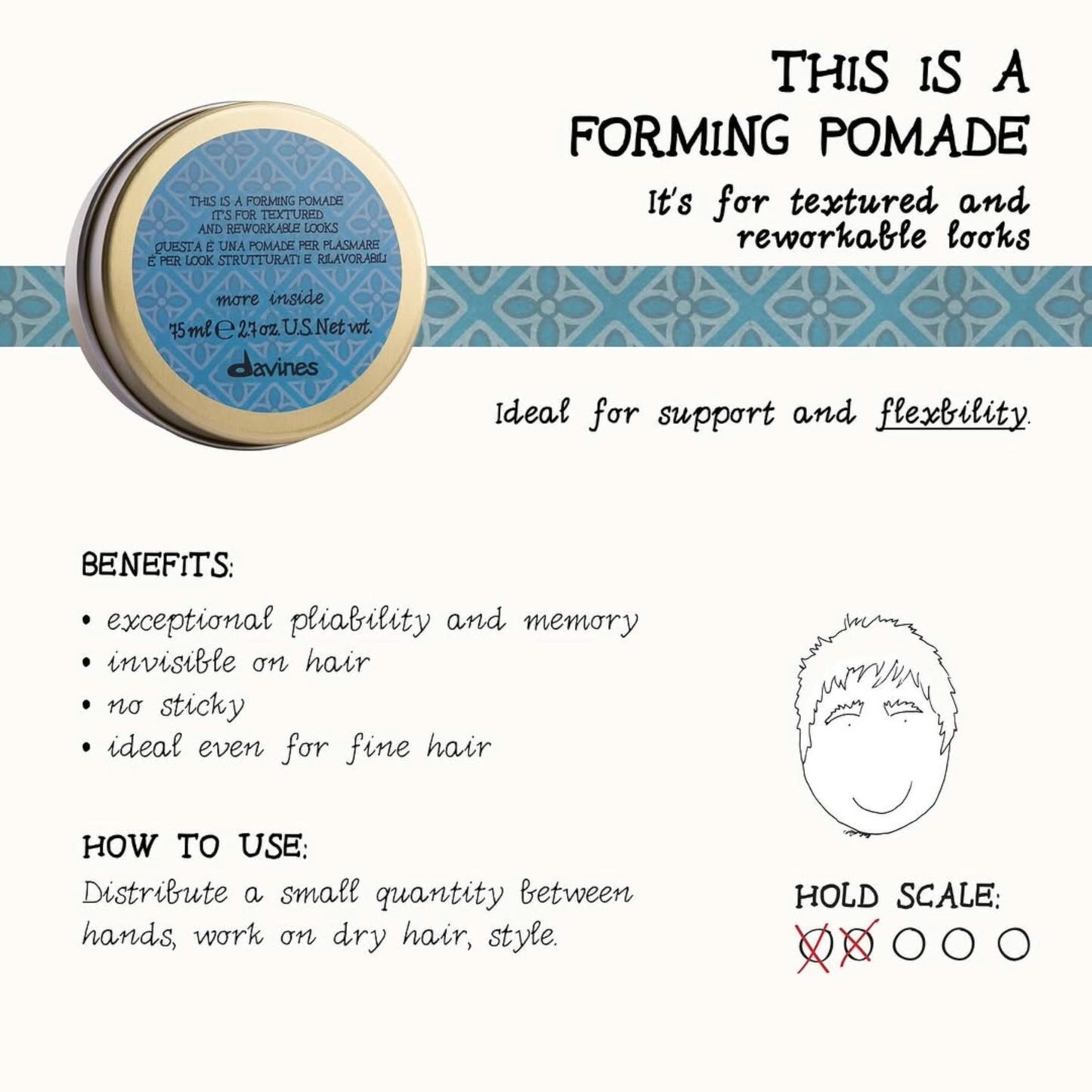 Davines This is a Forming Pomade, 2.7 Fl Oz
