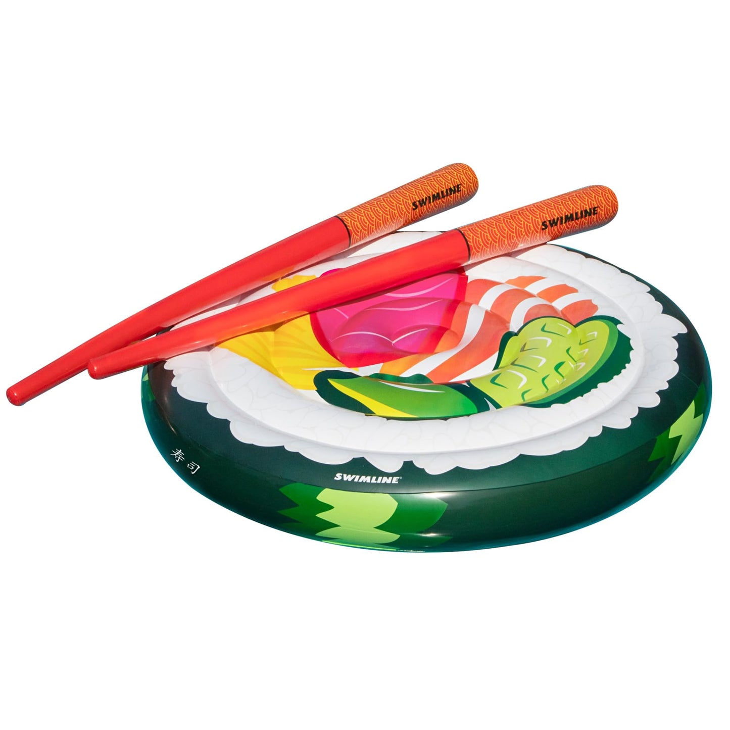 Swimline Futomaki Sushi Floating Island With Doodle Chopsticks Set 60"