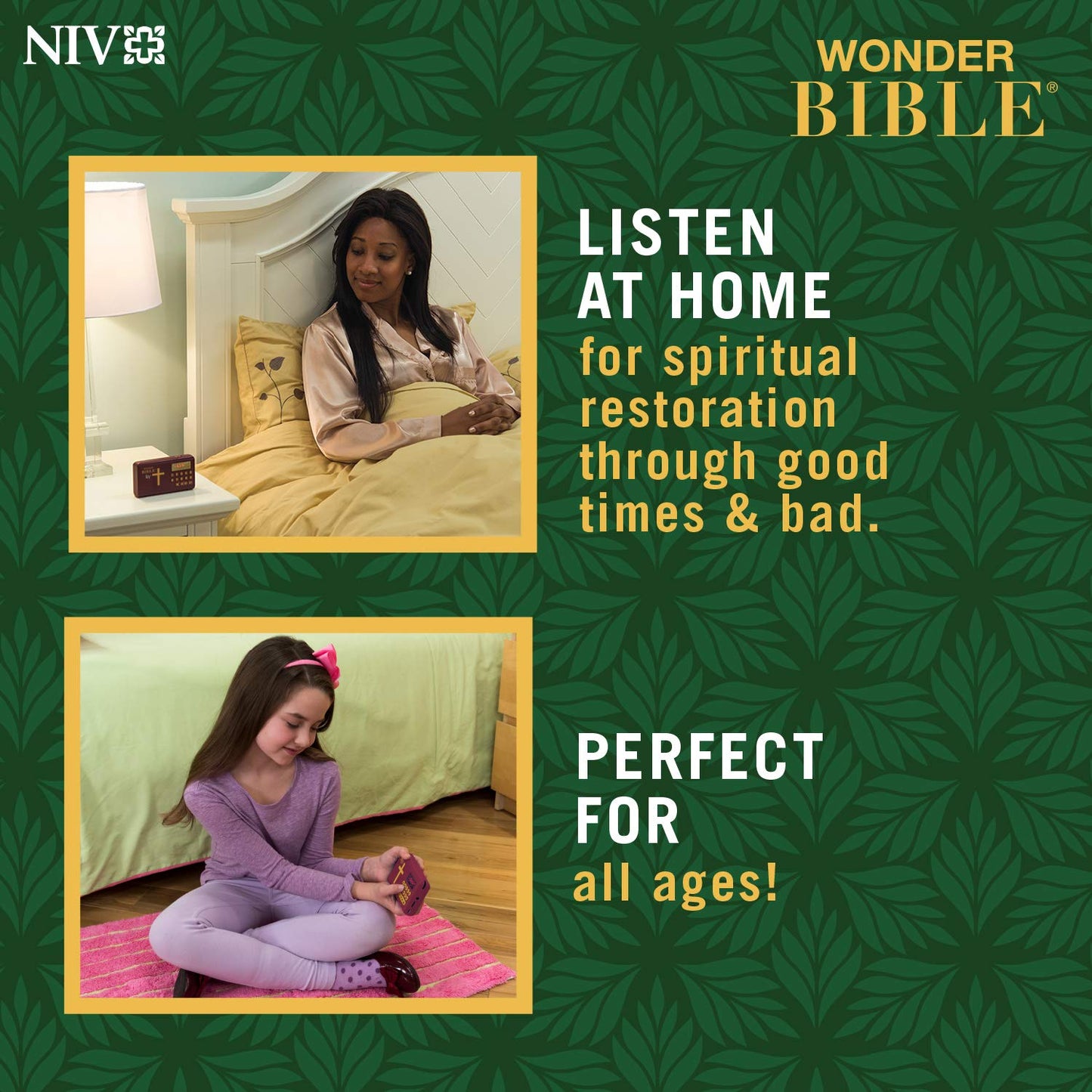 Wonder Bible NIV- The Audio Bible Player That You Can Listen to in English, New International Version, New & Old Testament as Seen On TV