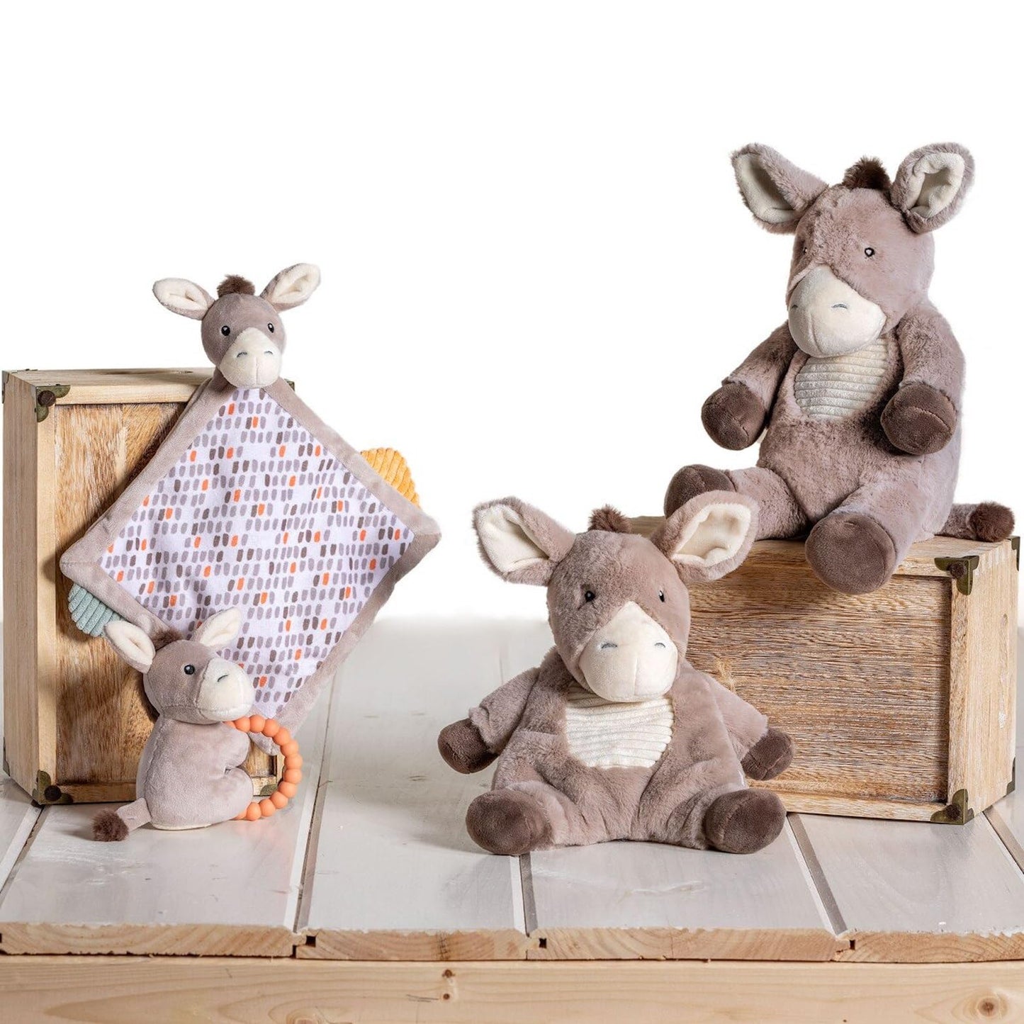 Mary Meyer - Lovey Plush and Soft Animal Toy - Dusty Donkey