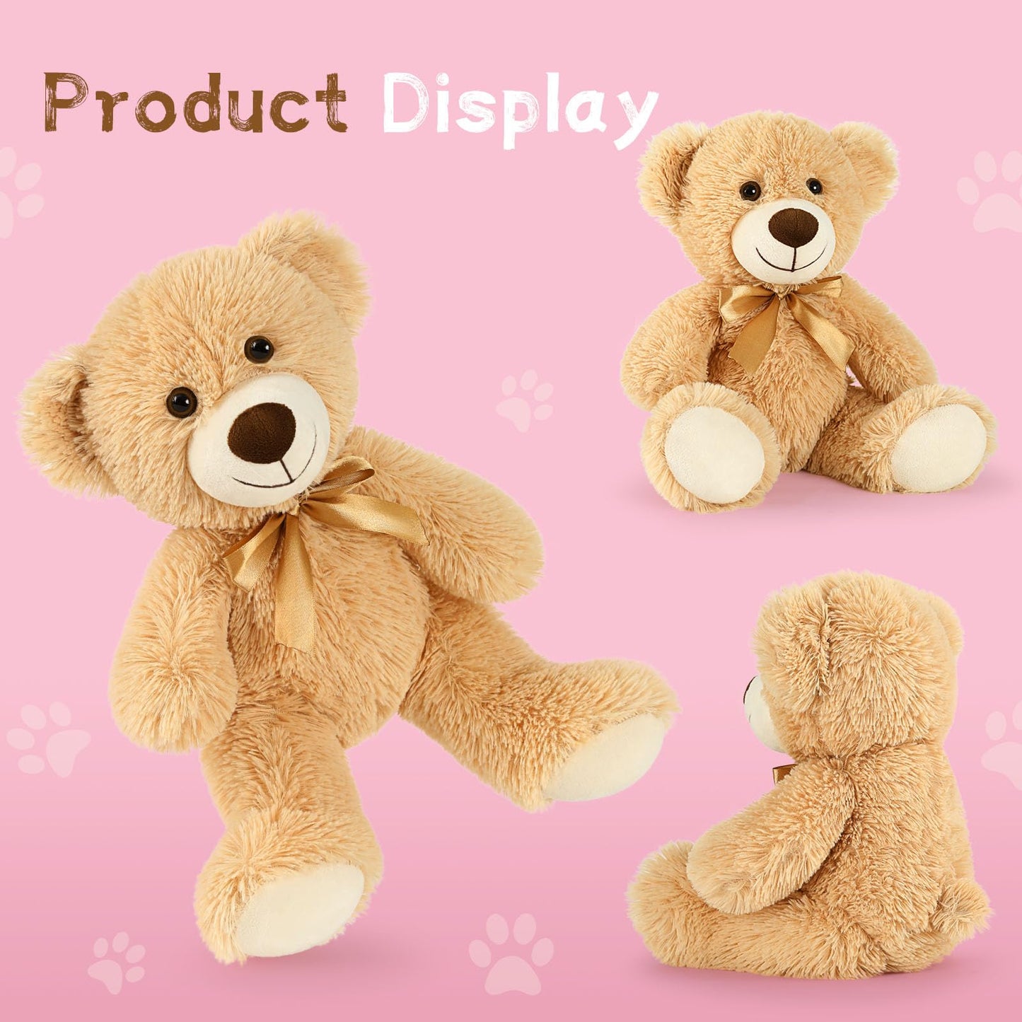 MaoGoLan 13Pcs Bulk Soft Cuddly Mini Teddy Bears - Baby Shower, Wedding, Party, Engagement