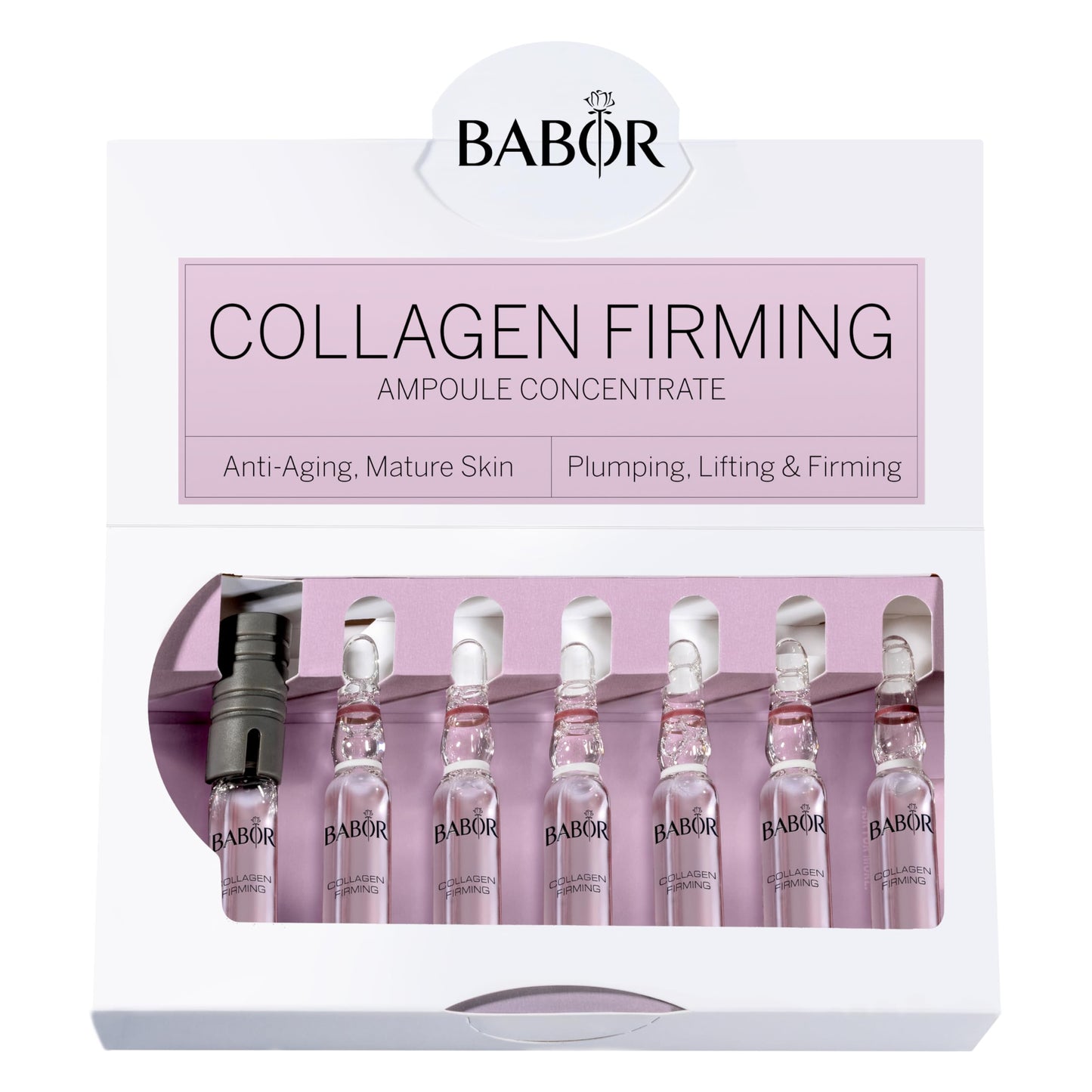 BABOR Collagen Firming Ampoule Concentrate, Collagen Skincare Capsule, Anti Aging Serum, Increase Elasticity, Firming and Lifting 7 Day Treatment