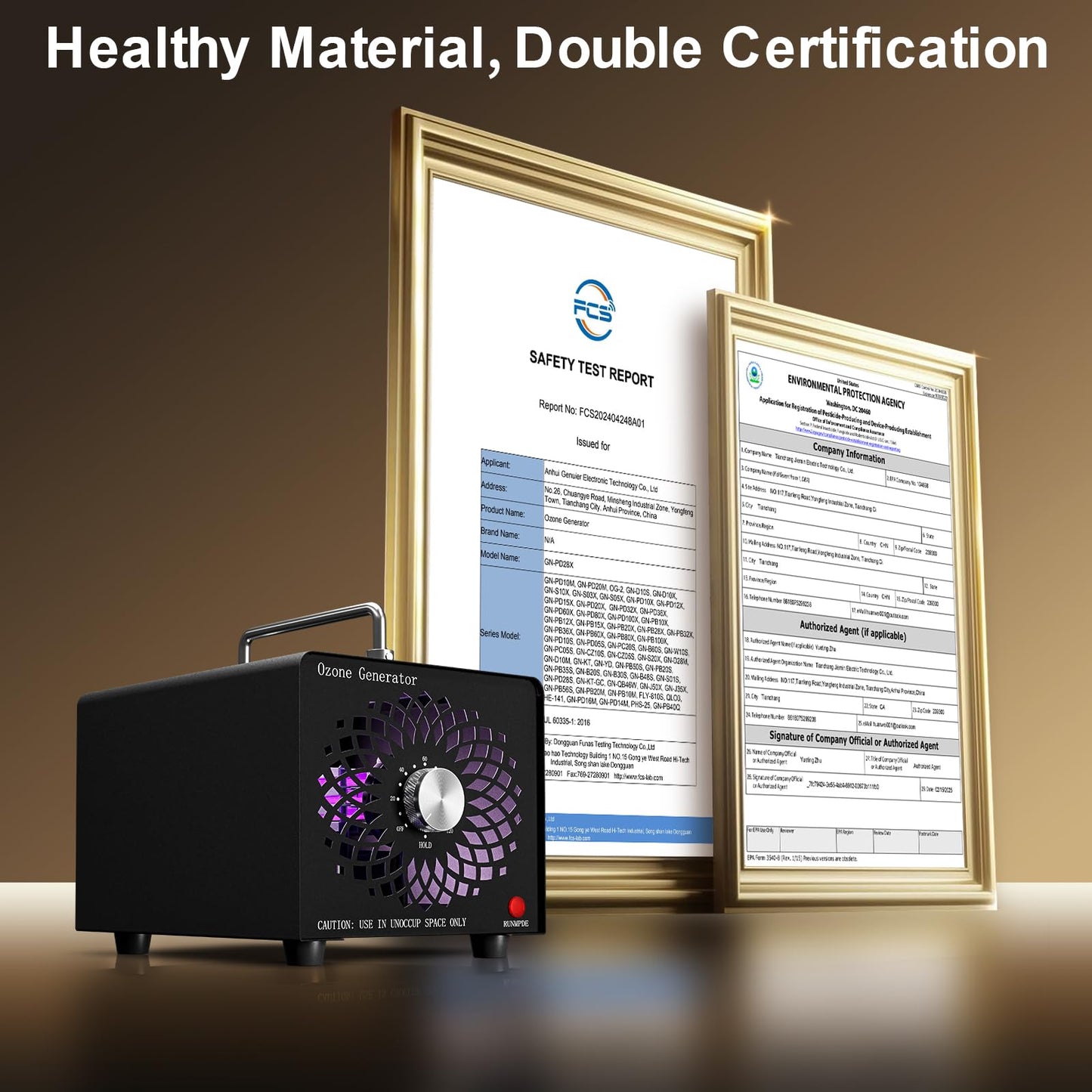 2025 Latest Ozone Generator, High Capacity Ozone Machine Odor Removal Up to 6000 Sq.Ft, for Car/Home/Smoke/Pet Odor, Black