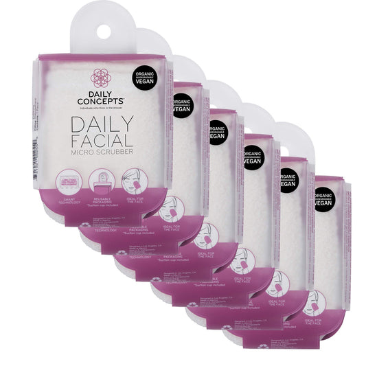 DAILY CONCEPTS Daily Facial Micro Scrubber, 6 Count