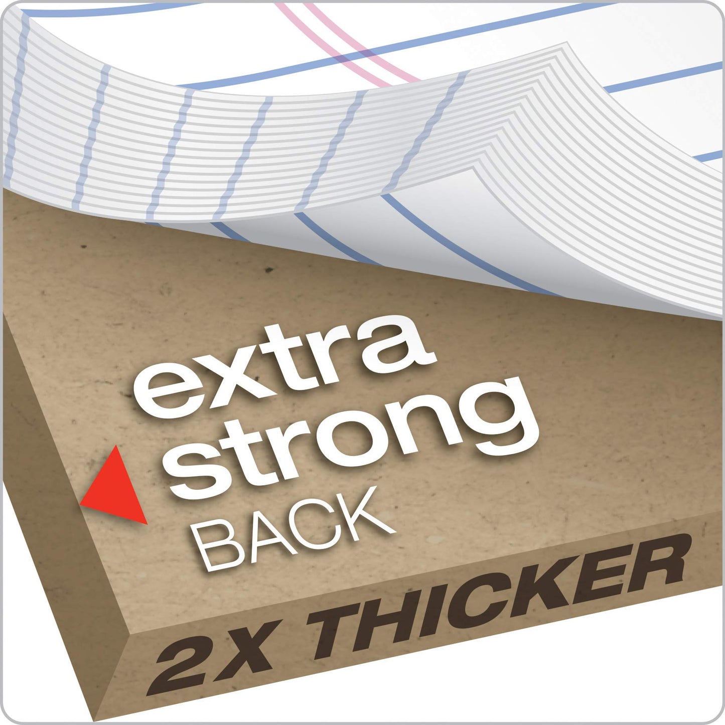 TOPS Docket Writing Pads, 8-1/2" x 11-3/4", Legal Rule, White Paper, 50 Sheets, 12 Pack (63410)