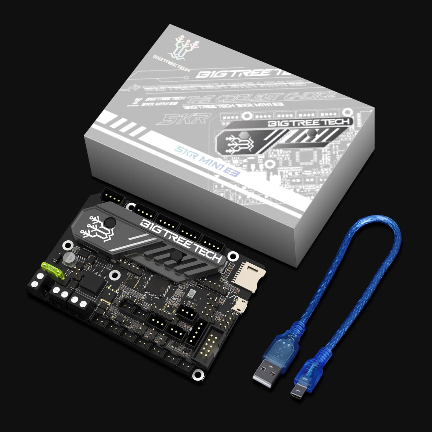 BIGTREETECH SKR Mini E3 V3.0 Control Board with TMC2209 UART Stepper Driver New Upgrade 32Bit 3D Printer Silent Board for Ender-3, Ender3 Pro, Ender-3 V2 3D Printer