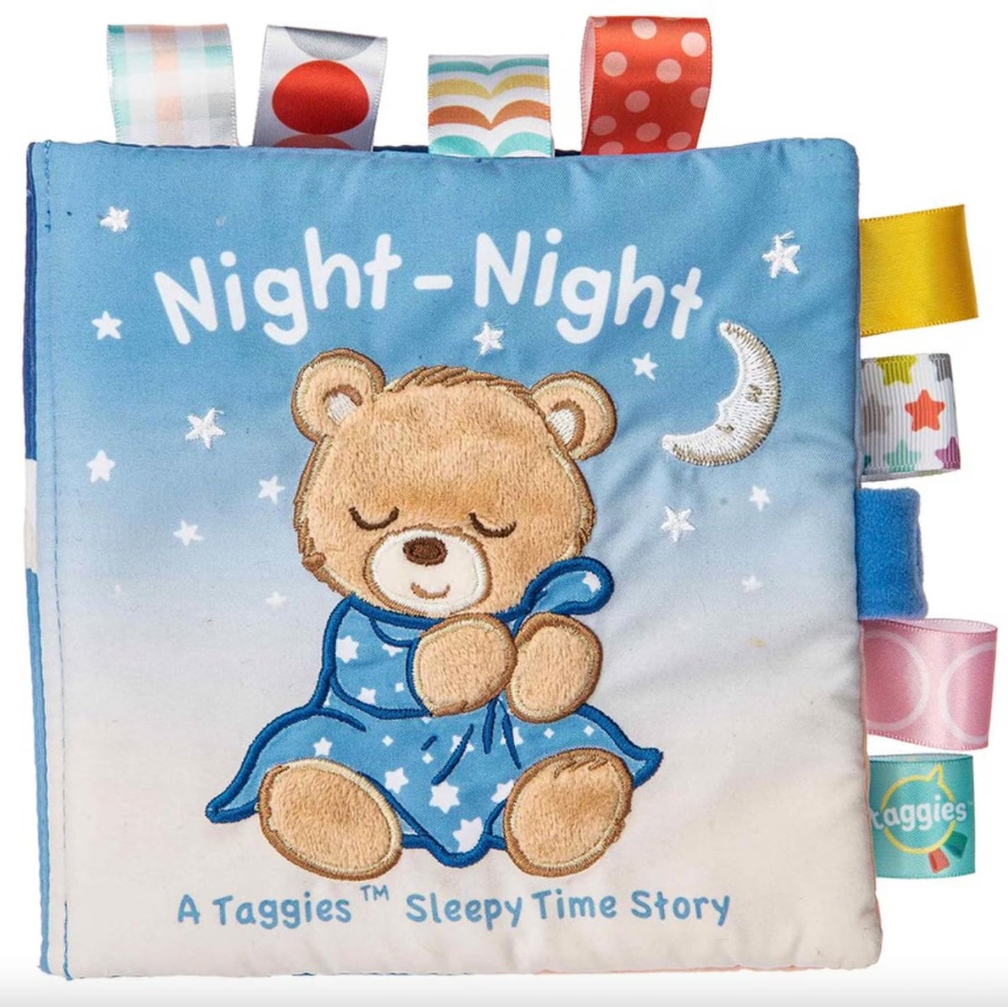 Mary Meyer - Taggies Soft Book for Infants - Starry Night Teddy 6"