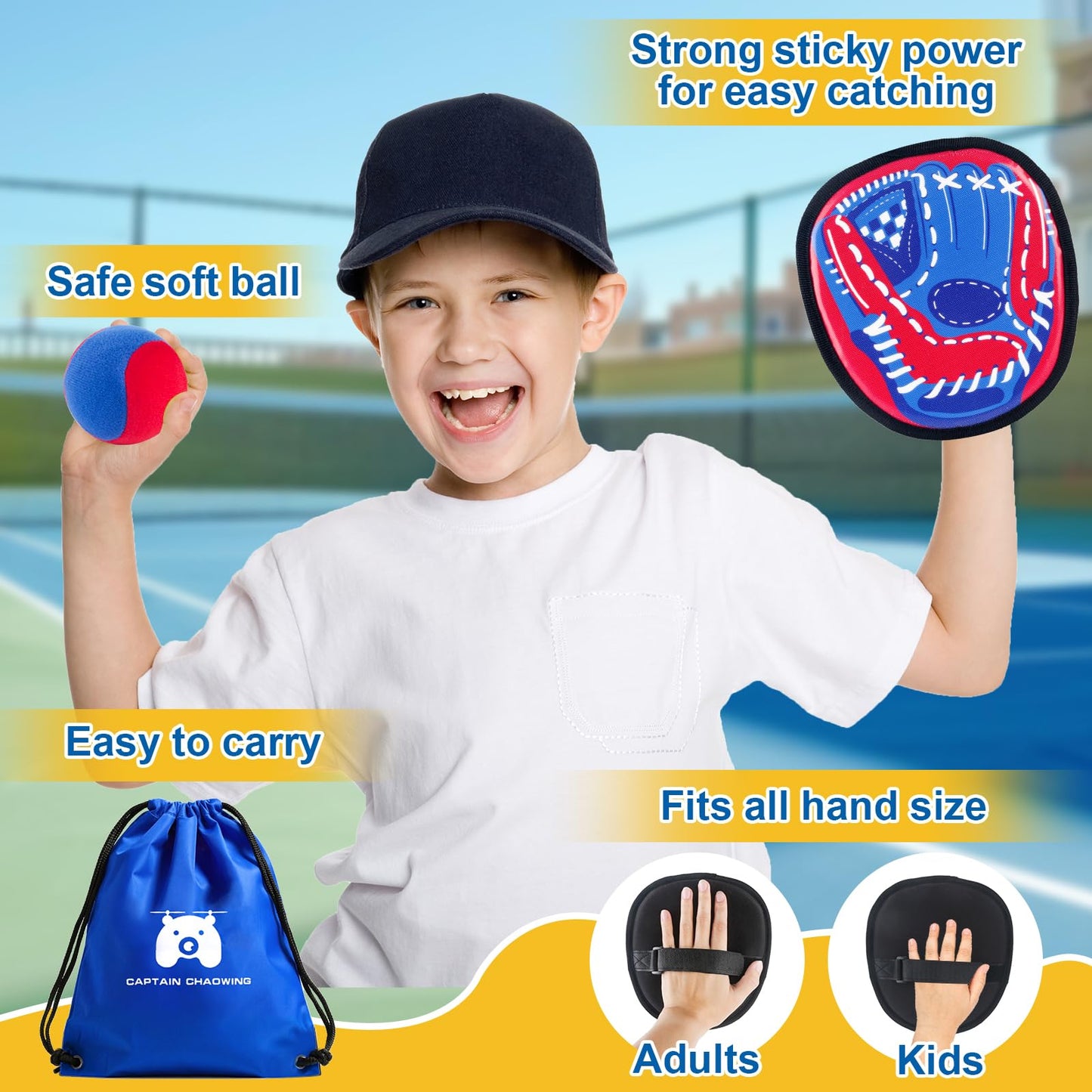 CAPTAIN CHAOWING Toss and Catch Ball Set