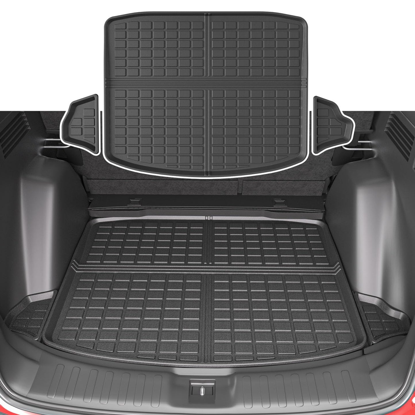 xipoqix Trunk Mat Compatible with 2017-2022 Honda CRV Cargo Liner TPE All Weather Cargo Liner Replacement for 2017 2018 2019 2020 2021 2022 Honda CR-V Accessories (Rear Trunk Mat)