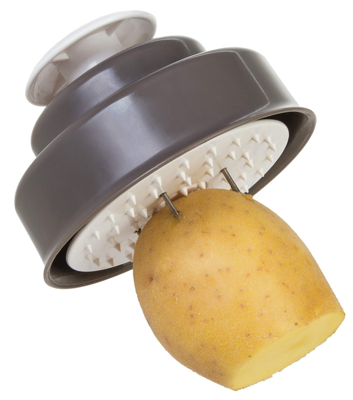 PL8 Professional Mandoline - Versatile Slicer with Adjustable Straight, Waffle, and Julienne Blades, Extra-Wide Stainless Steel Deck, Safety Hand Guard, Non-Skid Feet, and Space-Saving Design