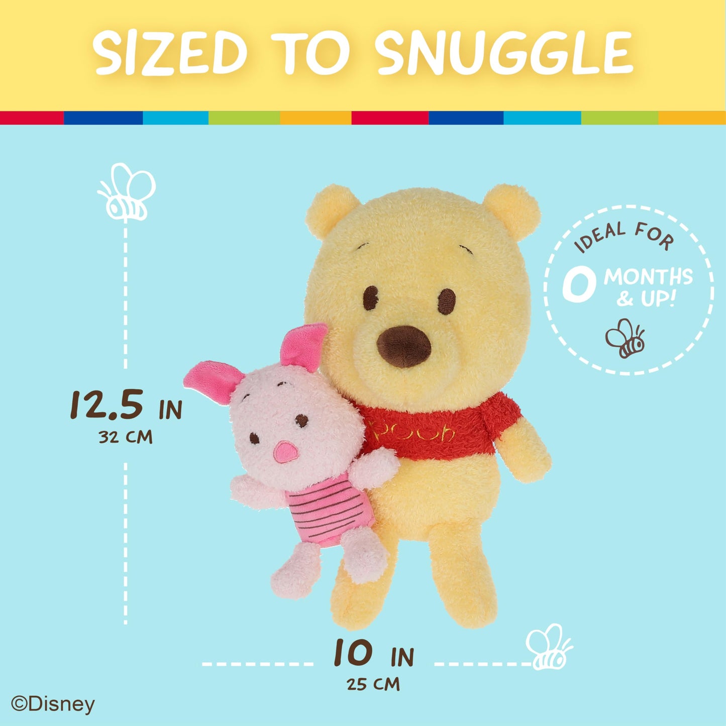 KIDS PREFERRED Winnie The Pooh Plush with Little Piglet