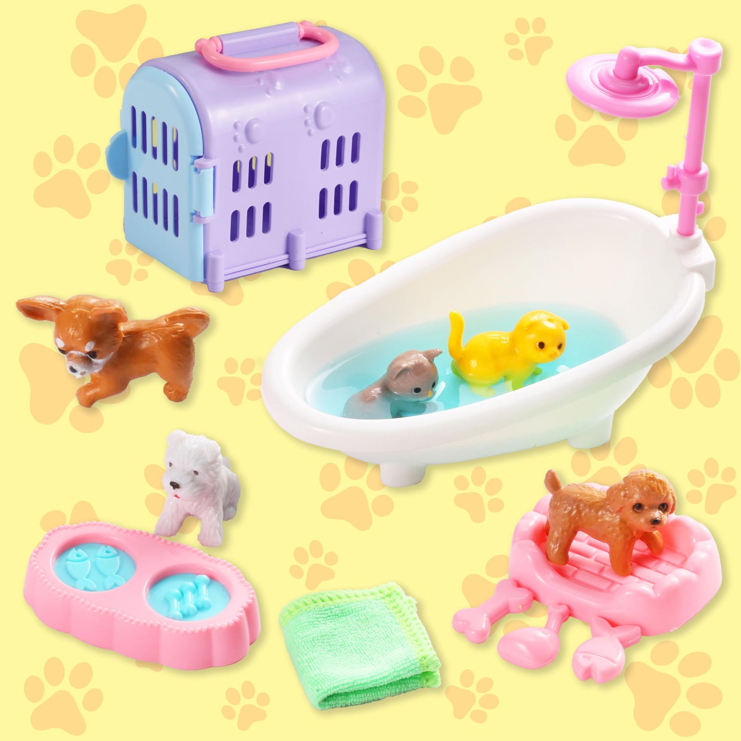 Carolart Sensory Cat Litter Box for Pets, Cat Litter Box for Kids, Cat Litter Box for Kids, Cat Litter Box with Sensory Sand, Grooming Kit