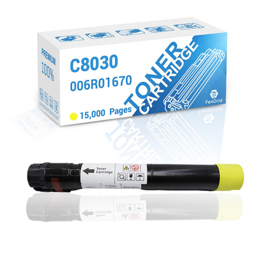 FenGrid C8030 Yellow Toner Cartridge 006R01700 Replacement for Xerox AltaLink C8030 C8035 C8045 C8055 C8070 ( Yellow, 15,000 Pages )