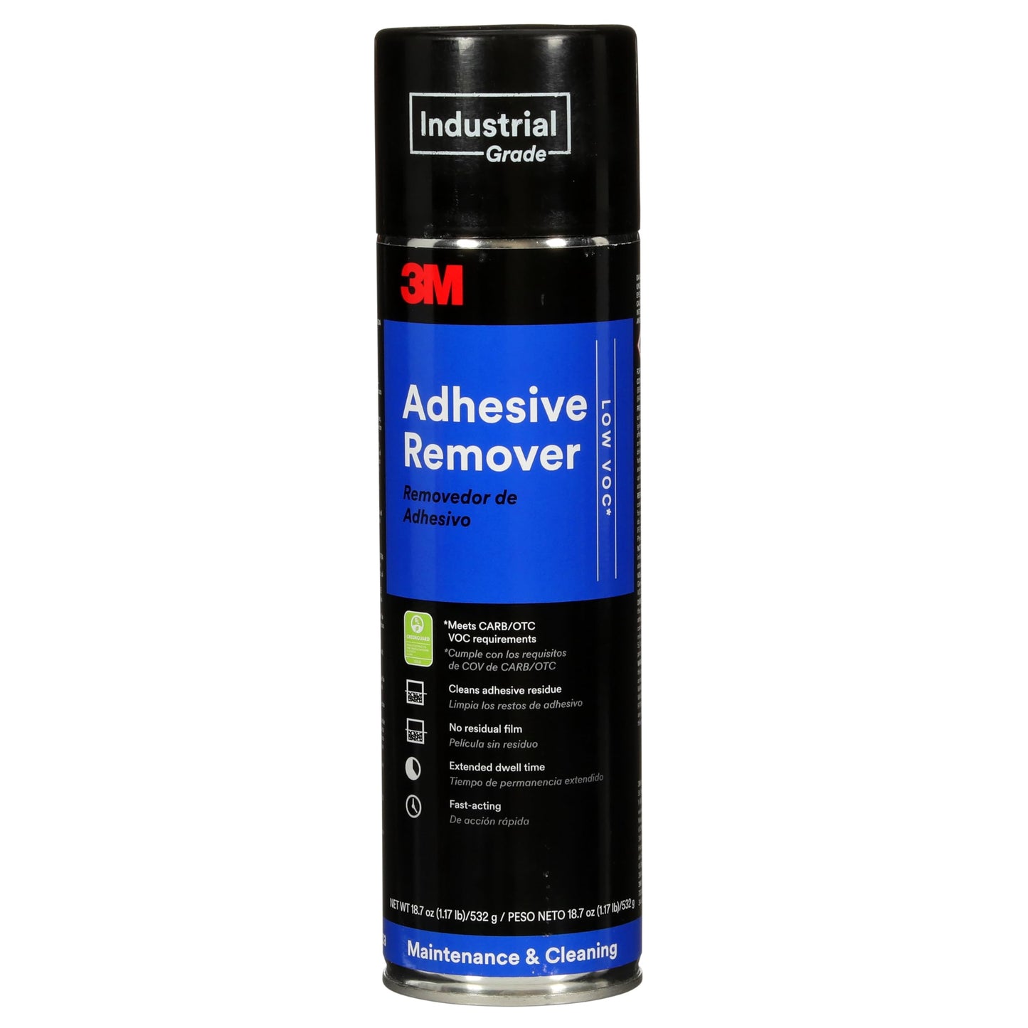 3M Adhesive Remover Low VOC <20%, Net Wt 18.7 oz