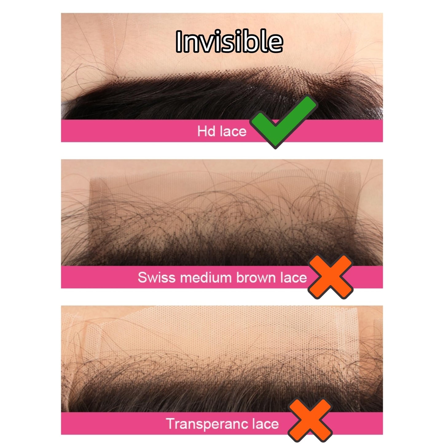 Savasana 5x5 HD Lace Closure Only Straight 0.10 mm Ultra Thin Undetectable Lace Pre Plucked with Baby Hair Natural Black Color 100% Brazilian Virgin Human Hair 20 Inch