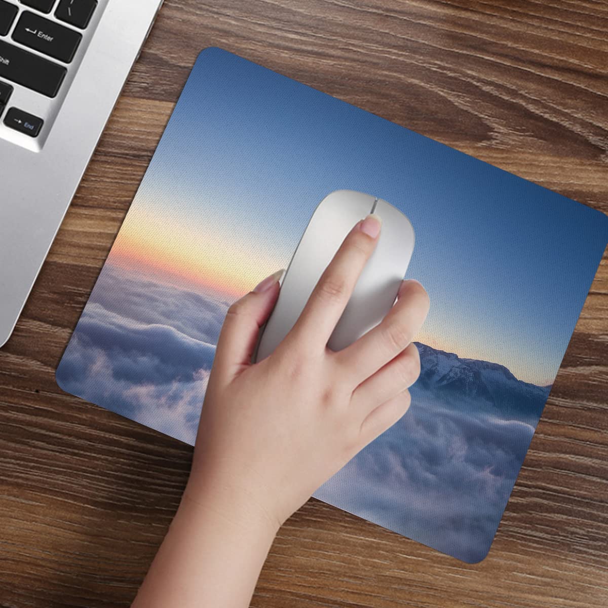 80 Pcs Sublimation Mouse Pads Blanks White Mouse Mat Bulk for Sublimation Transfer Heat Press Printing DIY Crafts Mousepad for Custom with Non Slip Bottom, 24x20x0.2cm