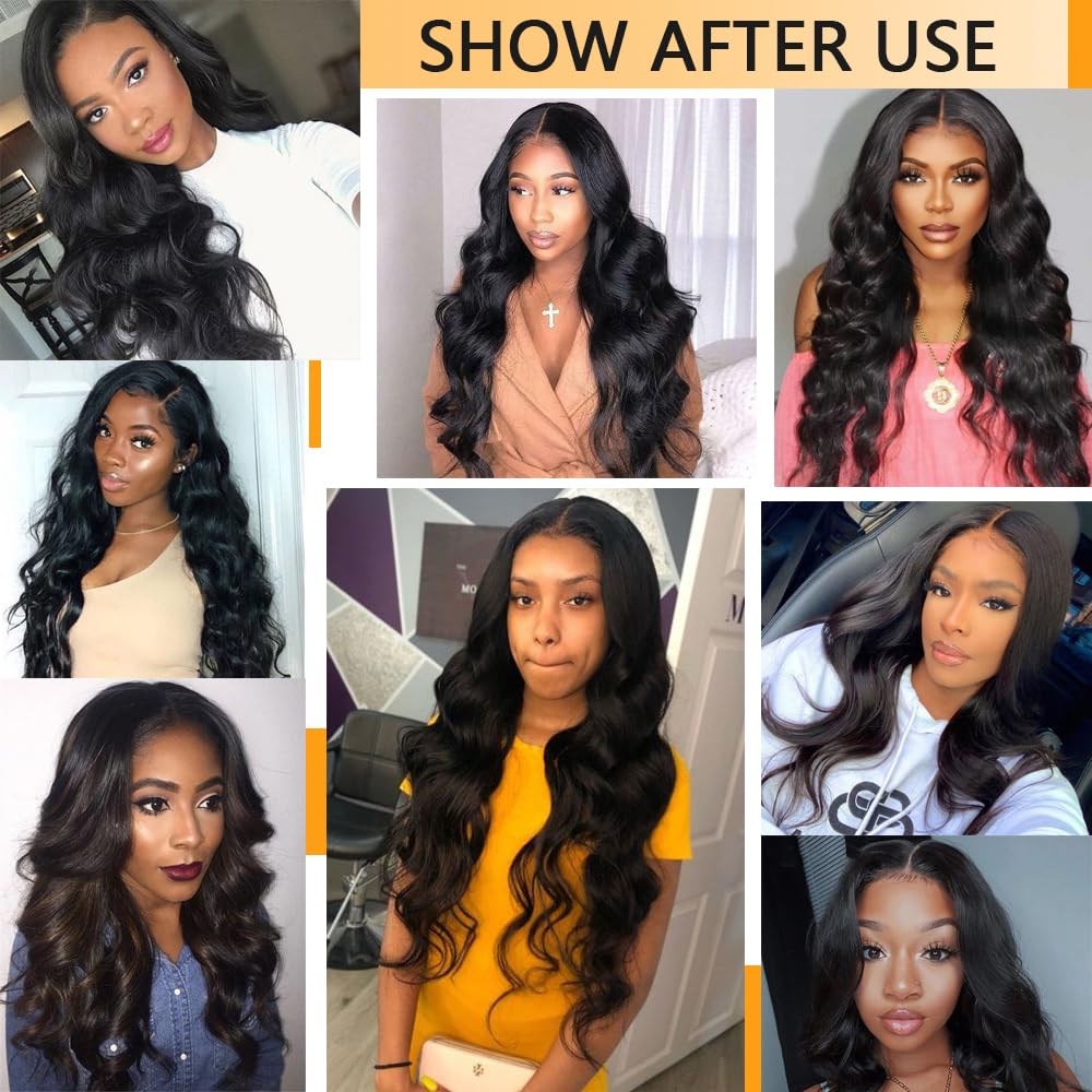 Tahikie U Part Human Hair Wig Body Wave 180% Density U Part Wig Brazilian Virgin Human Hair Wig for Black Women 10A Full Head Clip in Half Wig Glueless No Leave Out Lace Front Wig Natural Color 18inch