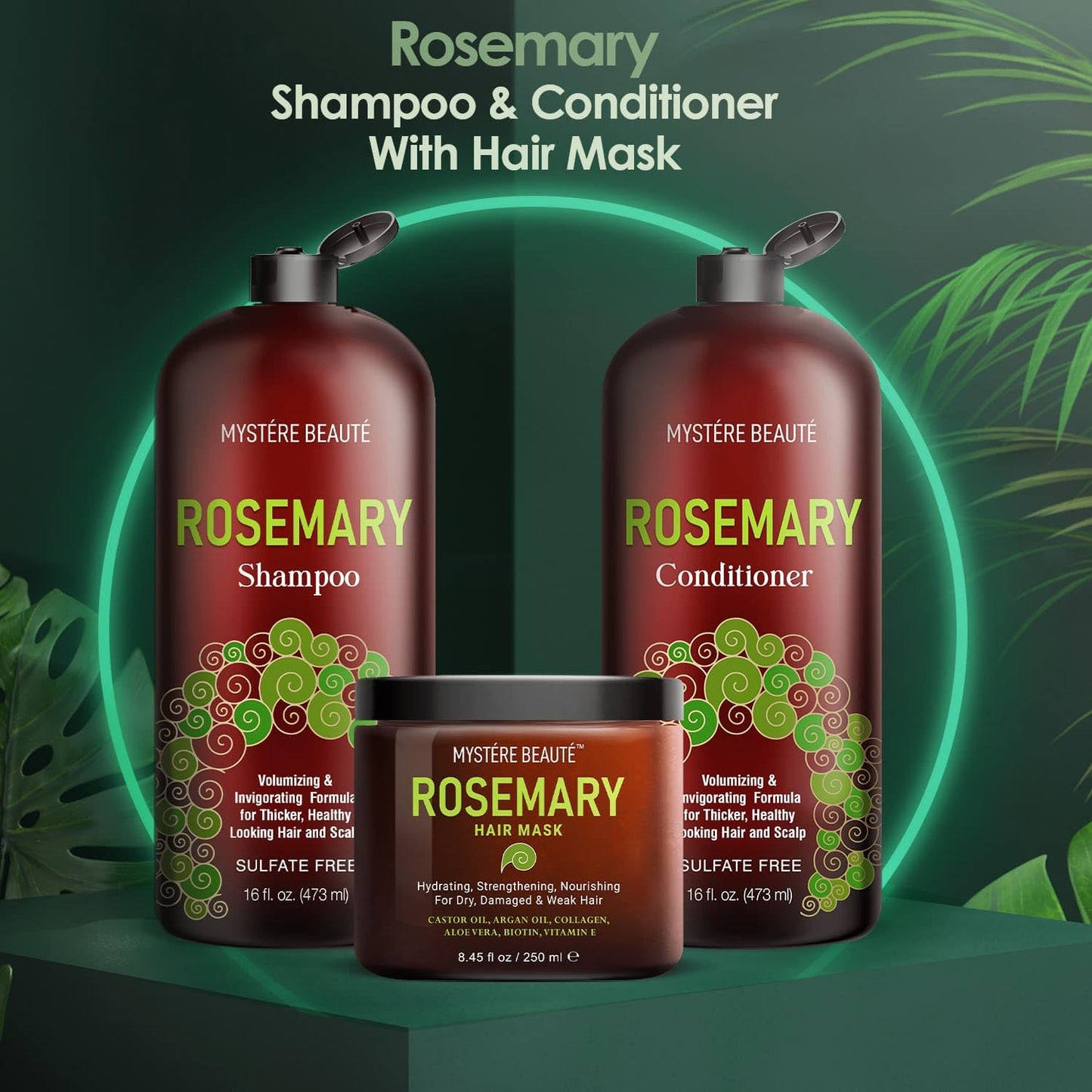 Rosemary Shampoo, Gifts for Women, Unique Gifts for Women, Best Friend Birthday Gifts, Funny Birthday Gifts for Women,Friendship Gifts for Women Friends, Rosemary Shampoo and Conditioner & Hair Mask