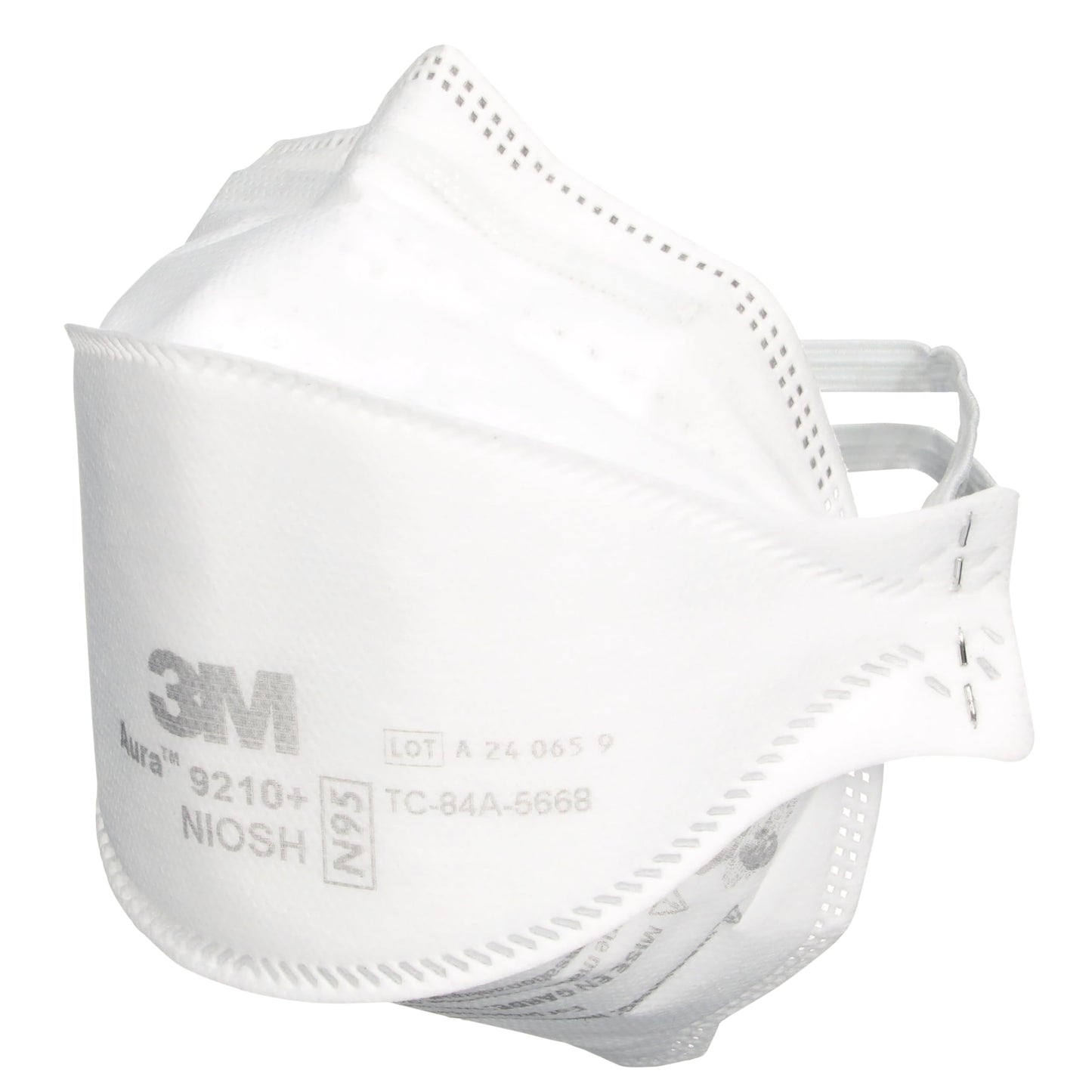 3M Aura Particulate Respirator 9210+, N95, Pack of 20 Disposable Respirators, Convenient Individually Wrapped, NIOSH APPROVED, Stapled Flat Fold Design, Low Profile Design Reduces Eyewear Fogging