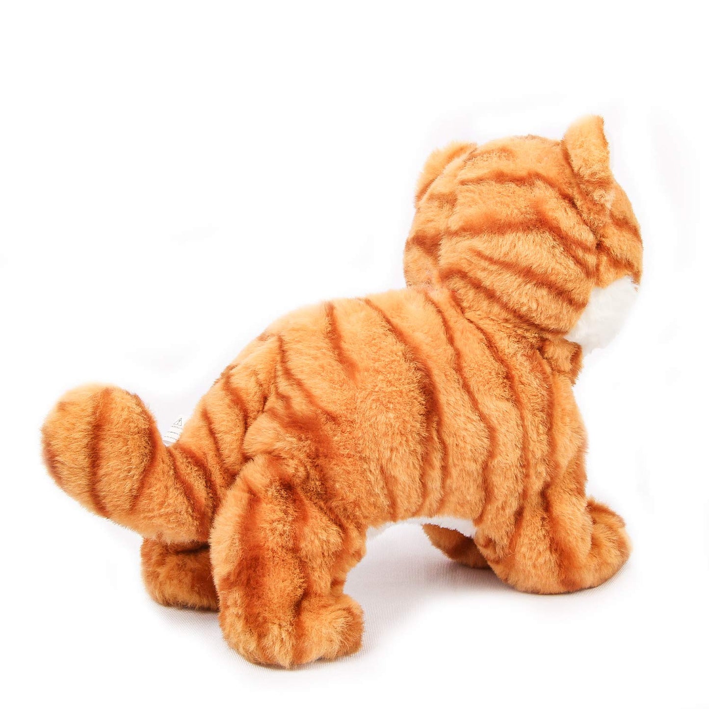 Smalody Plush Cat Walking Pet Sound Control Electronic Cat Interactive Toys Electronic Pets Robot Cat Stand Walk Electronic Toys Best Gift for Kids Children(Yellow)