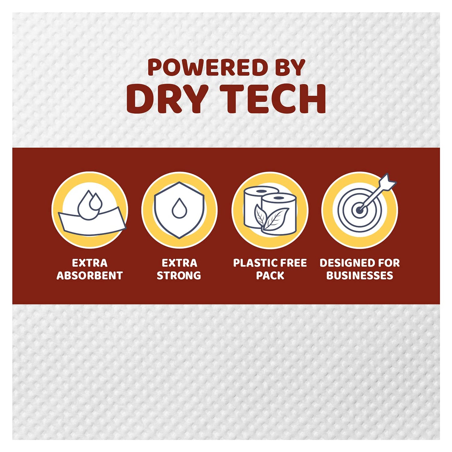 Papernet Centerpull Paper Towels | 6 Rolls Powered by Dry Tech | Compatible with Universal Dispenser | 1-ply 7.6” x 12”