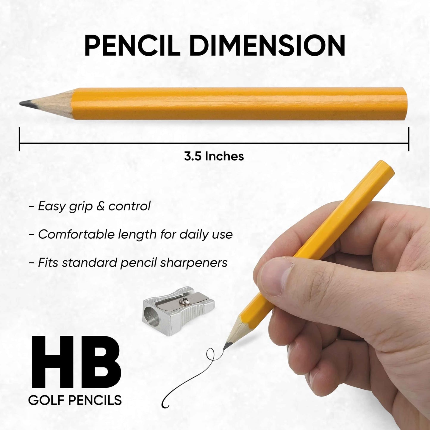 1000 Pack #2 HB Mini Golf Pencils Bulk, Wood-cased 3.5” Small Pencils Bulk, Pre-sharpened mini pencil bulk for Teachers Writing, Marking Sketching, Classroom Essentials, Back to School Supplies