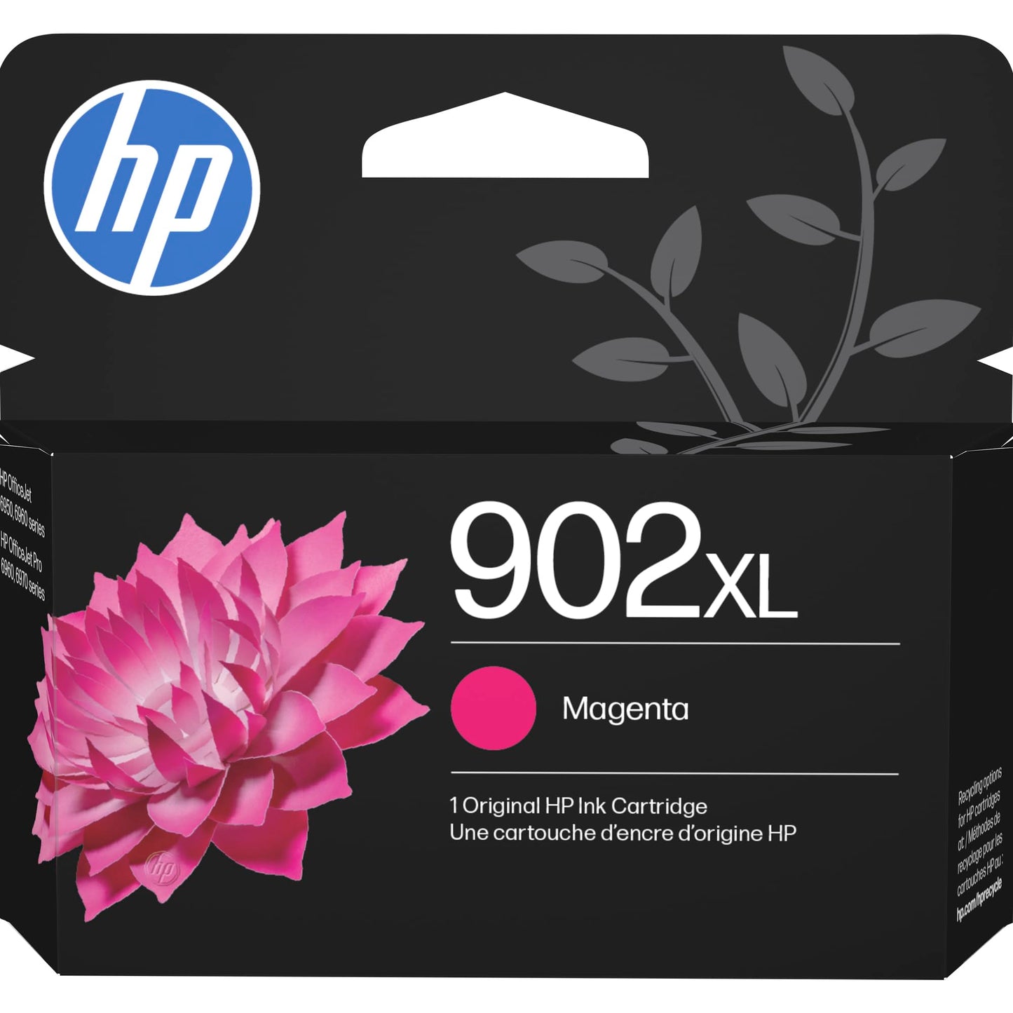 HP 902XL Magenta High-Yield Ink Cartridge | Works OfficeJet 6950, 6960 Series, OfficeJet Pro 6960, 6970 Series | Eligible for Instant Ink | T6M06AN