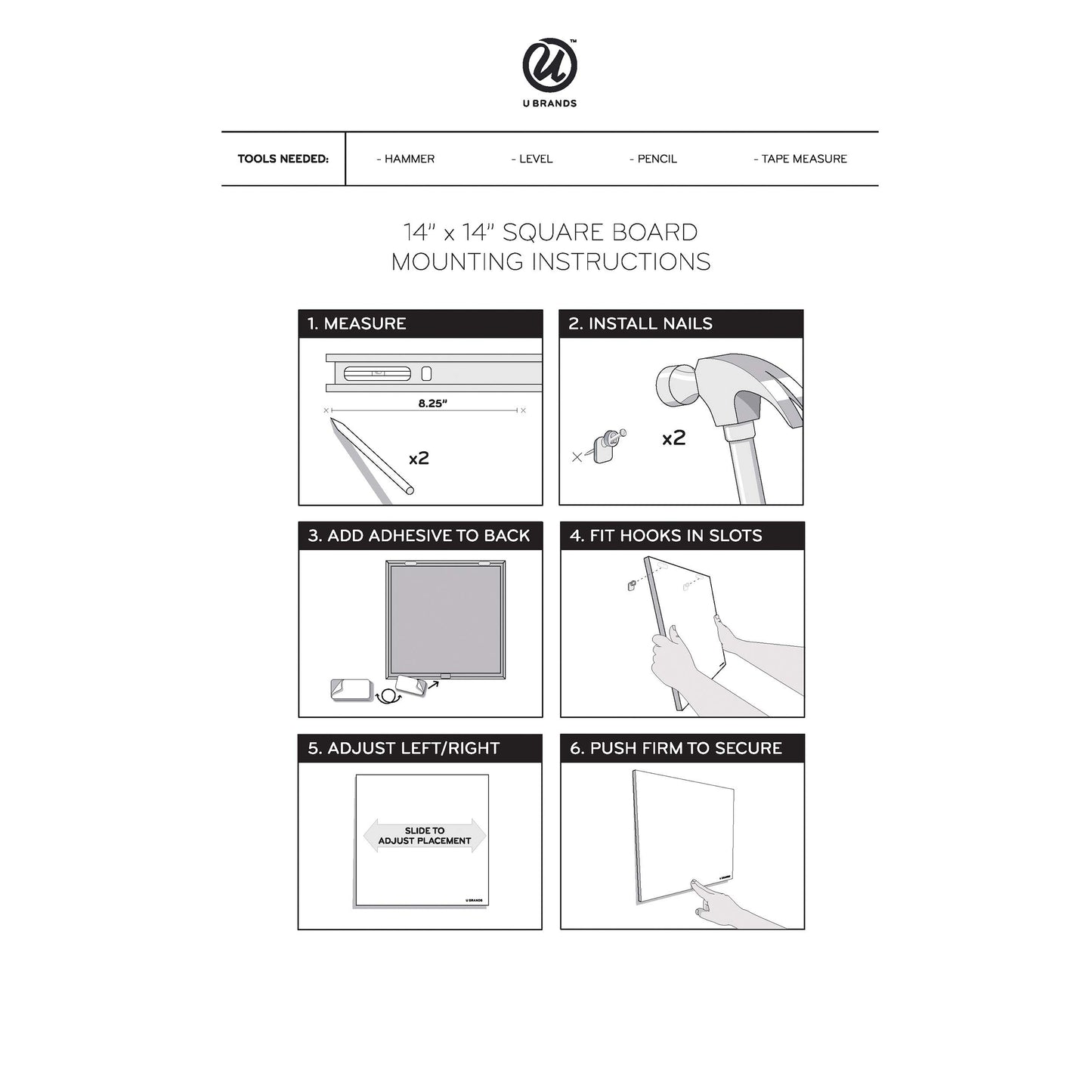 U Brands Cork Canvas Bulletin Board, 36" x 24" Inches, Frameless