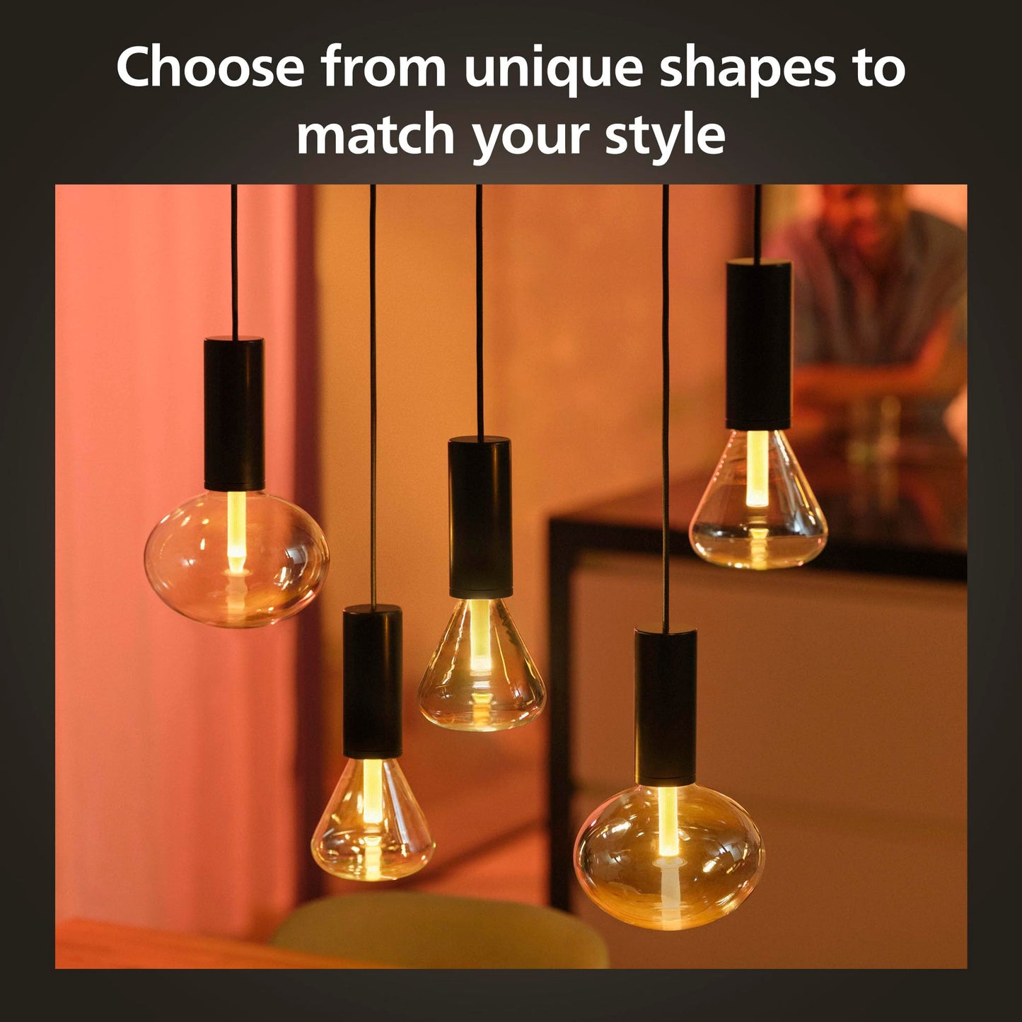 Philips Hue Lightguide ST23 Edison Smart LED Bulb – Handblown Glass - Color Changing Light - Compatible with Amazon Alexa, Apple HomeKit and Google Assistant - Bluetooth and Hue Bridge Compatible