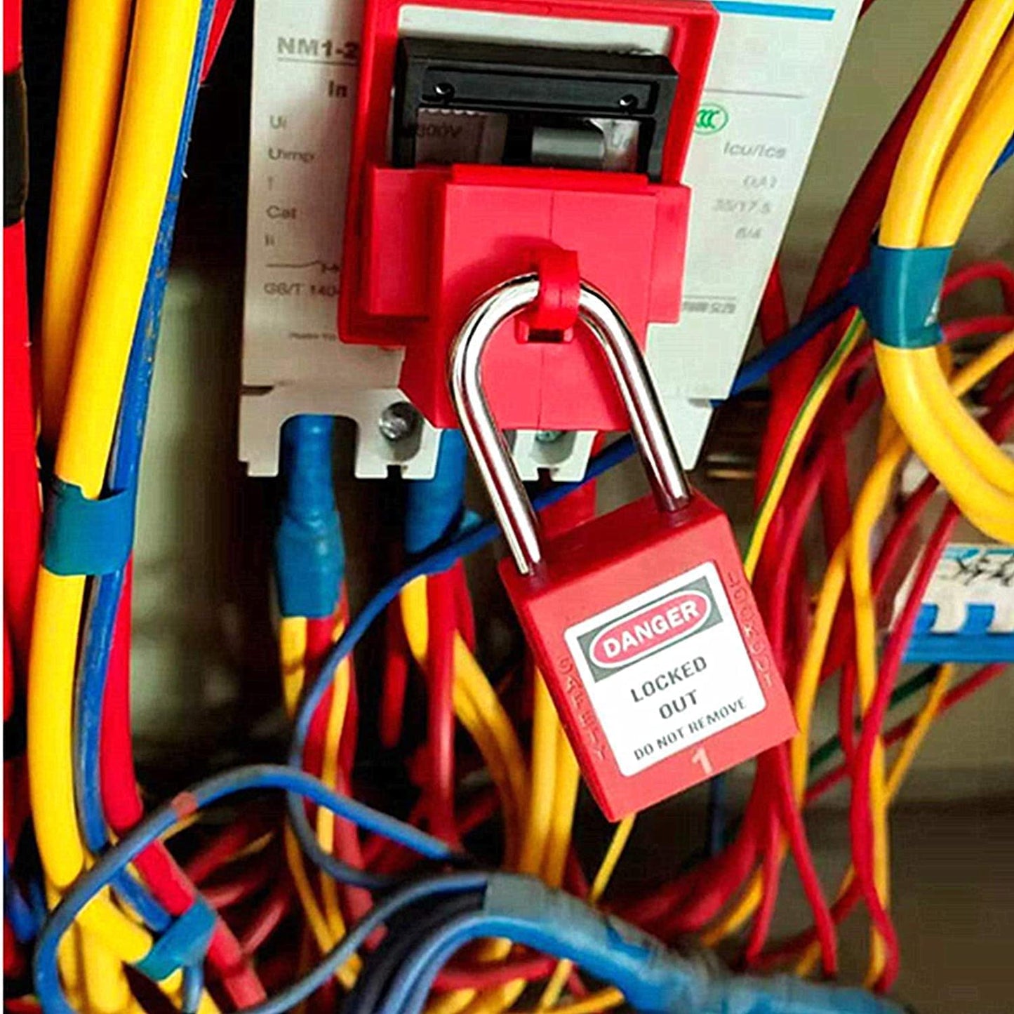 Lockout Tagout Locks, Safety Padlocks, Loto Keyed Differently Lock Out Tag Out Device Plastic with Lockout TagOut Tags