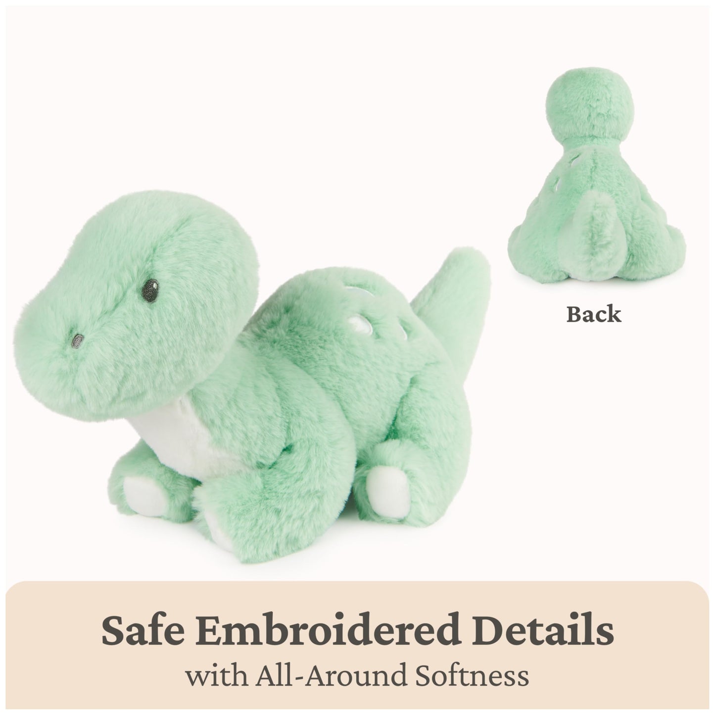 Baby GUND Fern Dinosaur Plush, Stuffed Animal for Babies and Toddlers, Green, 10”