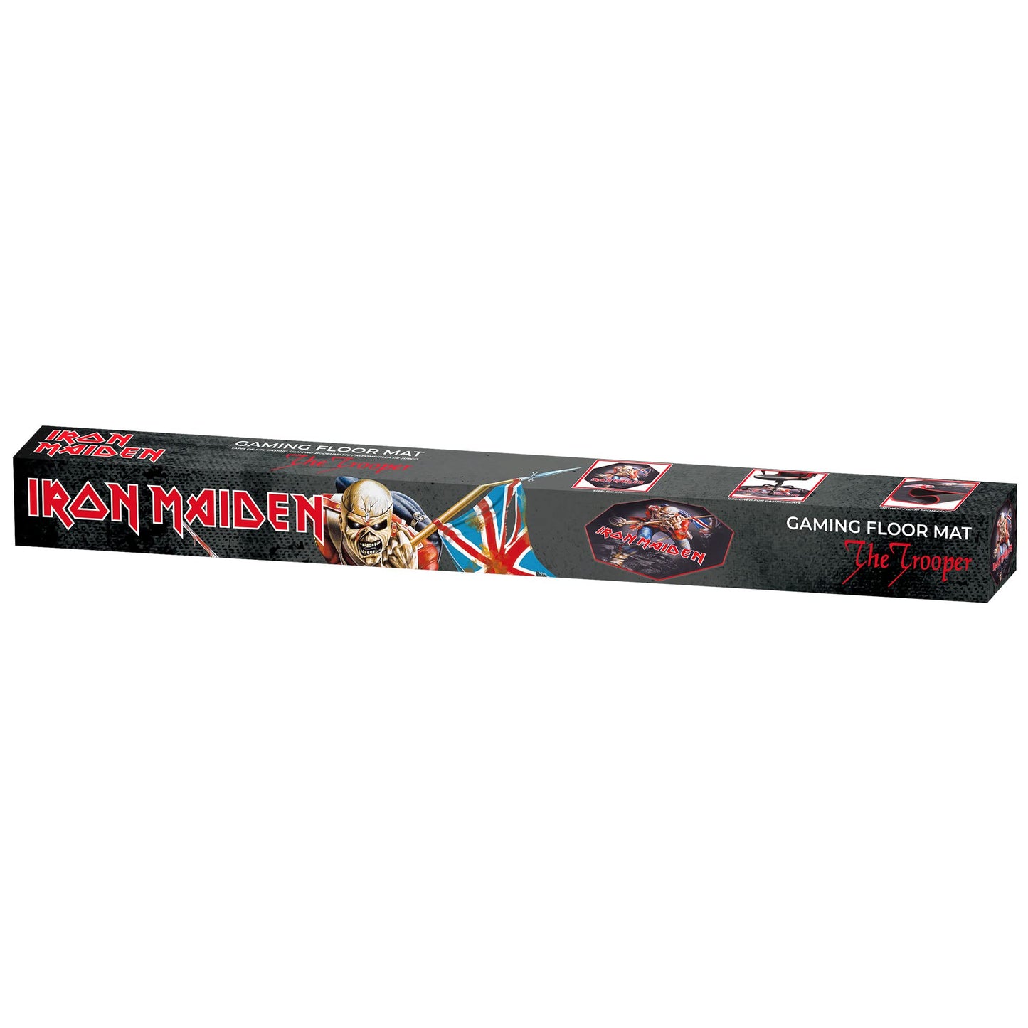 SUBSONIC Iron Maiden - Non-Slip Gamer Floor Mat for Gaming and Office Chair