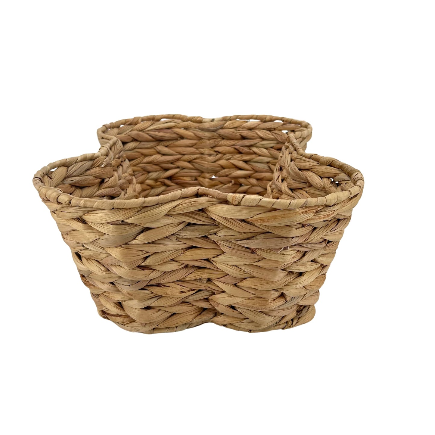 OtterPets Dog Toy Basket, Hyacinth Cat & Dog Bone Shaped Basket, Wicker Pet Toy Bin Organizer, Dog Toy Storage (17x13 Hyacinth)