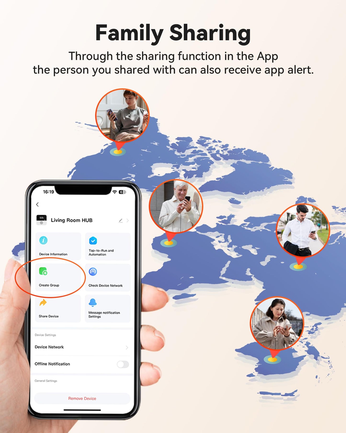 PILSAMAS WiFi Caregiver Page Wireless Call Button System - 1 Lanyard + 1 Wristband Emergency Button, No Monthly Fee, APP Alert, Custom Name/Tones, Fall Alert Devices for Elderly at Home, Nursing Care