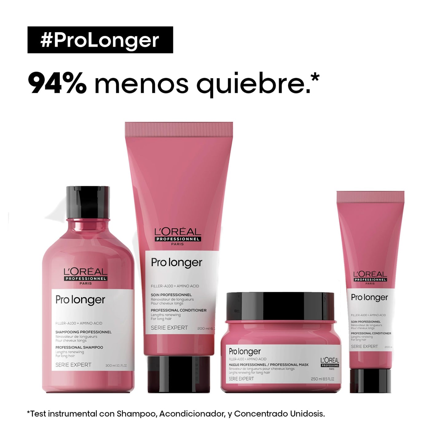L'Oreal Professionnel Pro Longer Heat Protectant Cream - For Thinned Hair, Fills and Visibly Reduces Appearance of Split Ends, Provides Thicker Hair and Shine