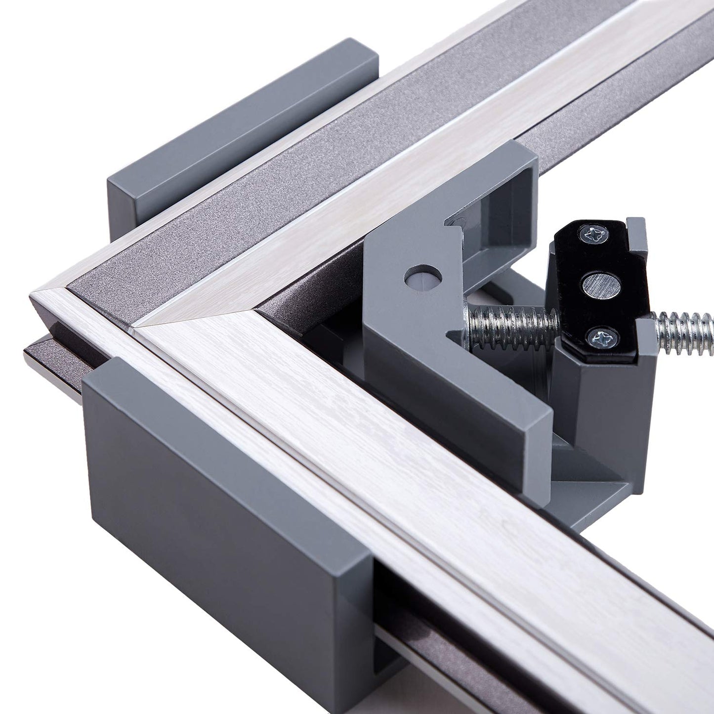 WYQYQ 4pcs Corner Clamp - Right Angle 90 Degree Wood Clamps For Woodworking, With Adjustable Swing Jaw Aluminum Alloy Frame, For Welding, DIY Woodworking