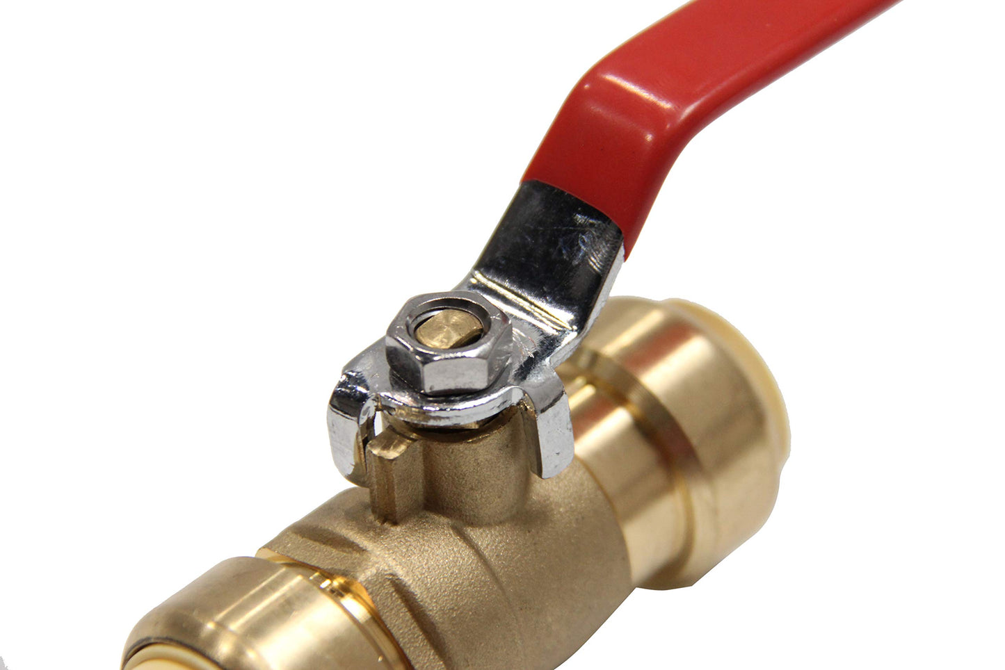 (Pack of 10) EFIELD 3/4 Inch Push-Fit Full Port Ball Valve for Hot and Cold Water 5 Pieces Each with a Disconnect Clip Tool, UPC Certified,(PF-VALVE011)