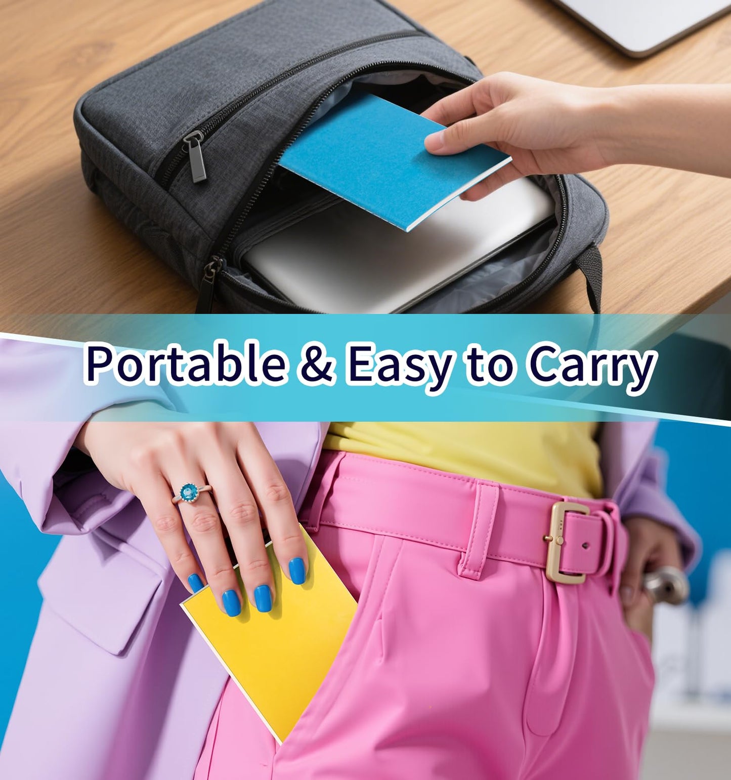 ALKALO 150 Pack Mini Pocket Colorful Lined Notebook Bulk, Journals Bulk, Small Notebooks 3.5x5.5, 30 Sheets/60 Pages, Mini Notebooks for Traveler, Students, School Supplies(Lined-150 pack, 15 Colors)