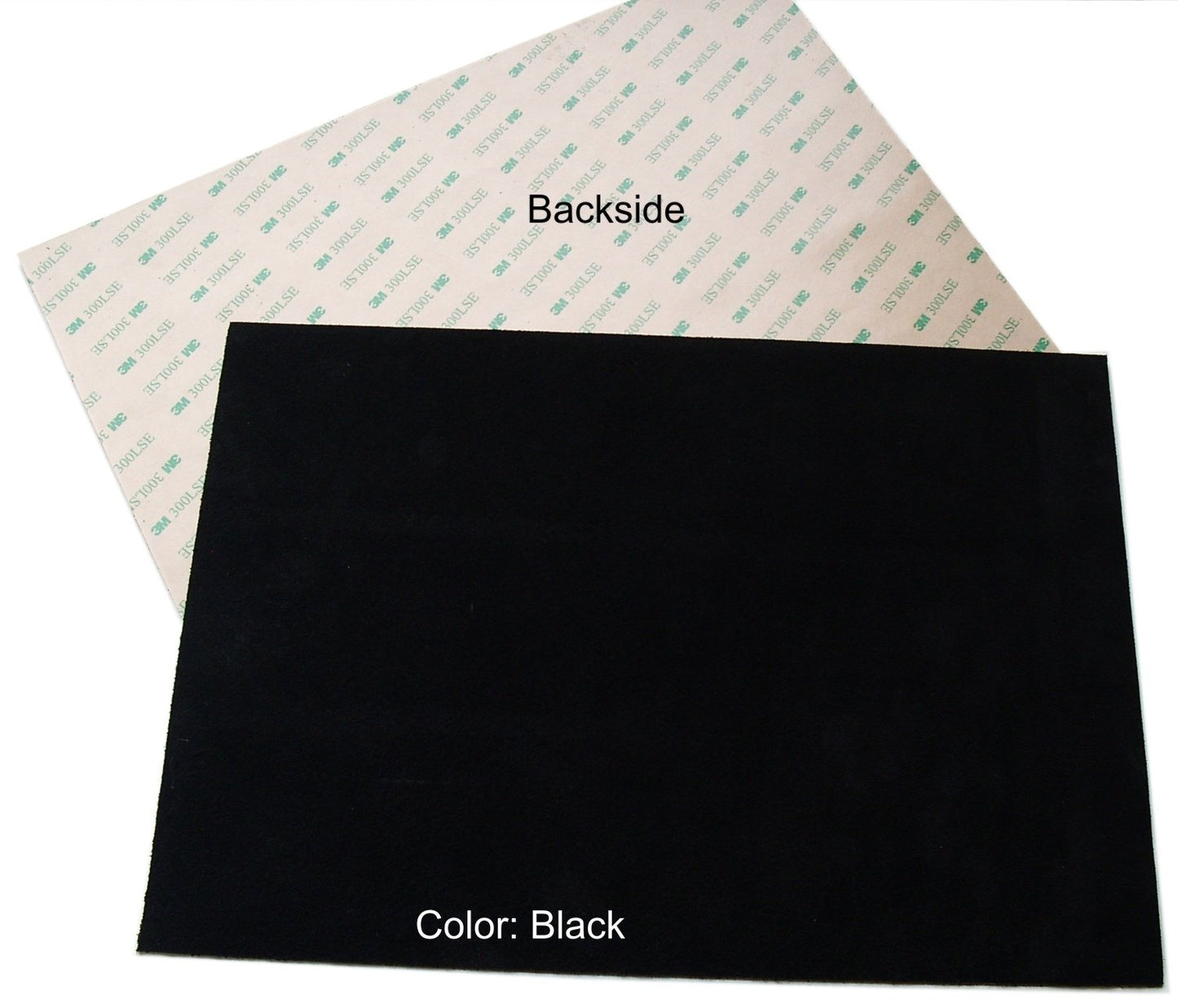 Premium Quality Suede Sheets 8.5"x12" with Super-Strong self-Adhesive Backing. Ideal for Making Peel-and-Stick (self-Stick, Stick-on) Soles for Dance Shoes [SUEDE-DIY-2pk-black].