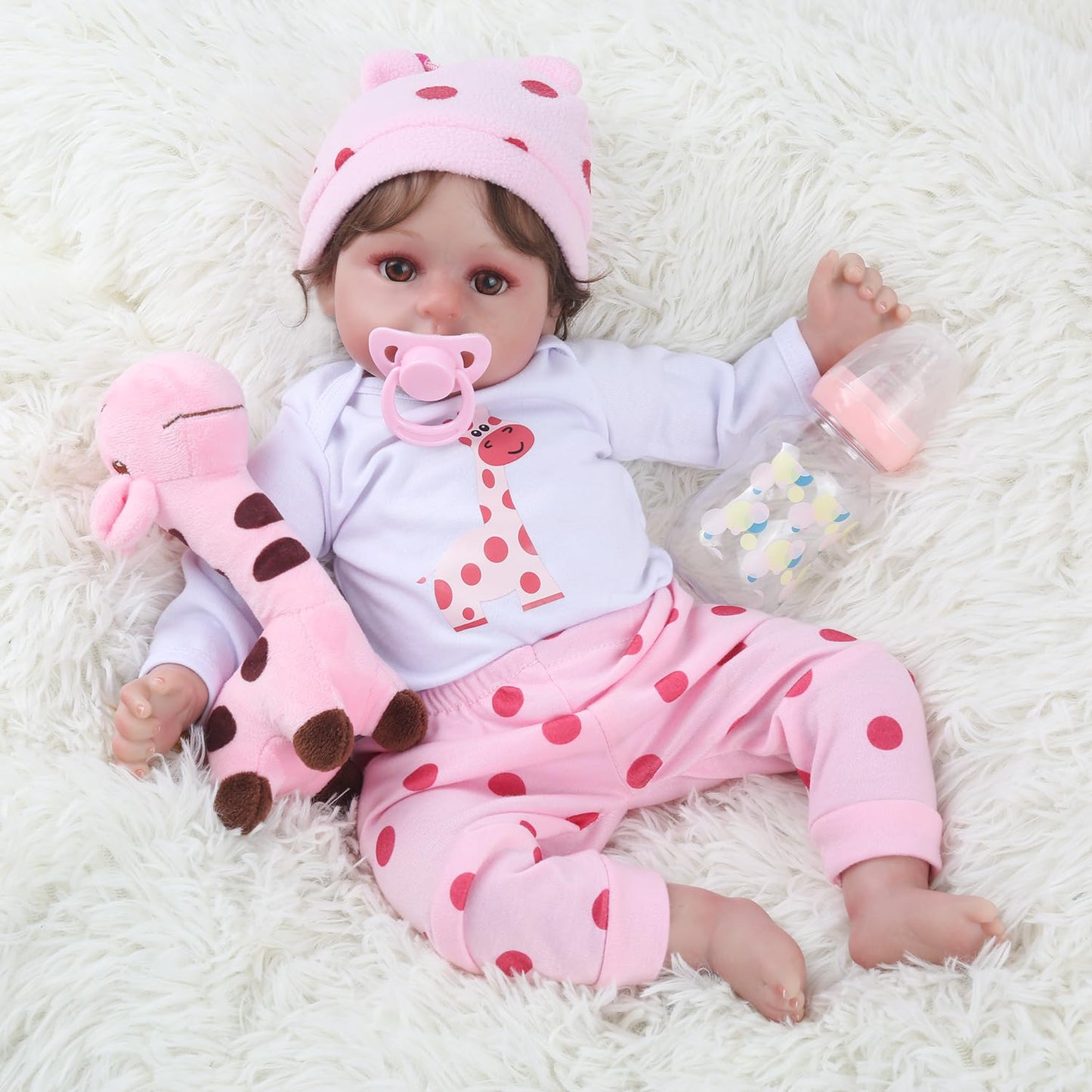 Reborn Realistic Newborn Baby Dolls, 18 inch Silicone Real Toddler Girl Lifelike