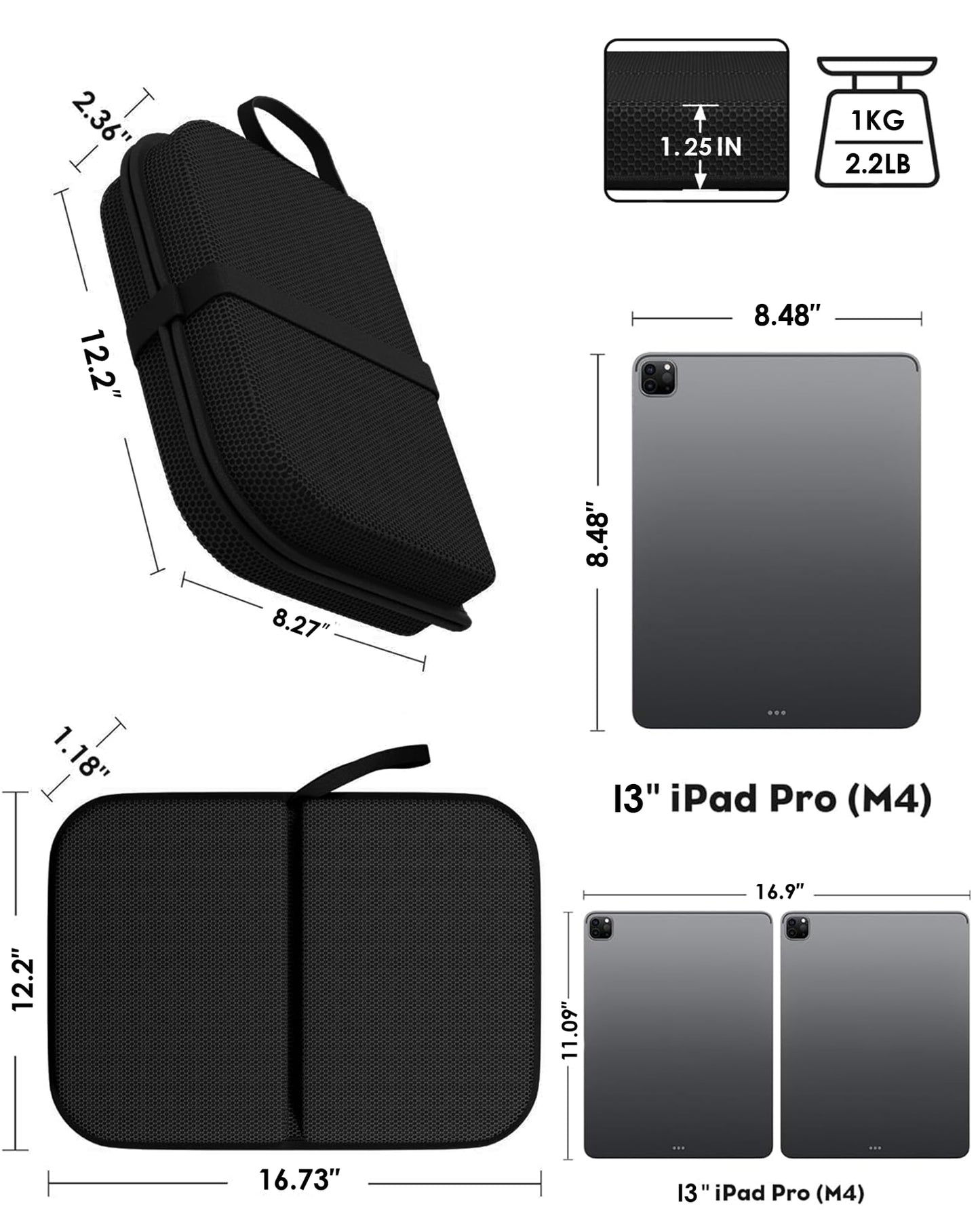 Rexley Gel Travel Seat Cushion, Portable Airplane Seat Cushion, 16.5" x 12" Large Size Foldable for Airplane Seats, Office Chair, Camping, Bleachers, Flights, Commute