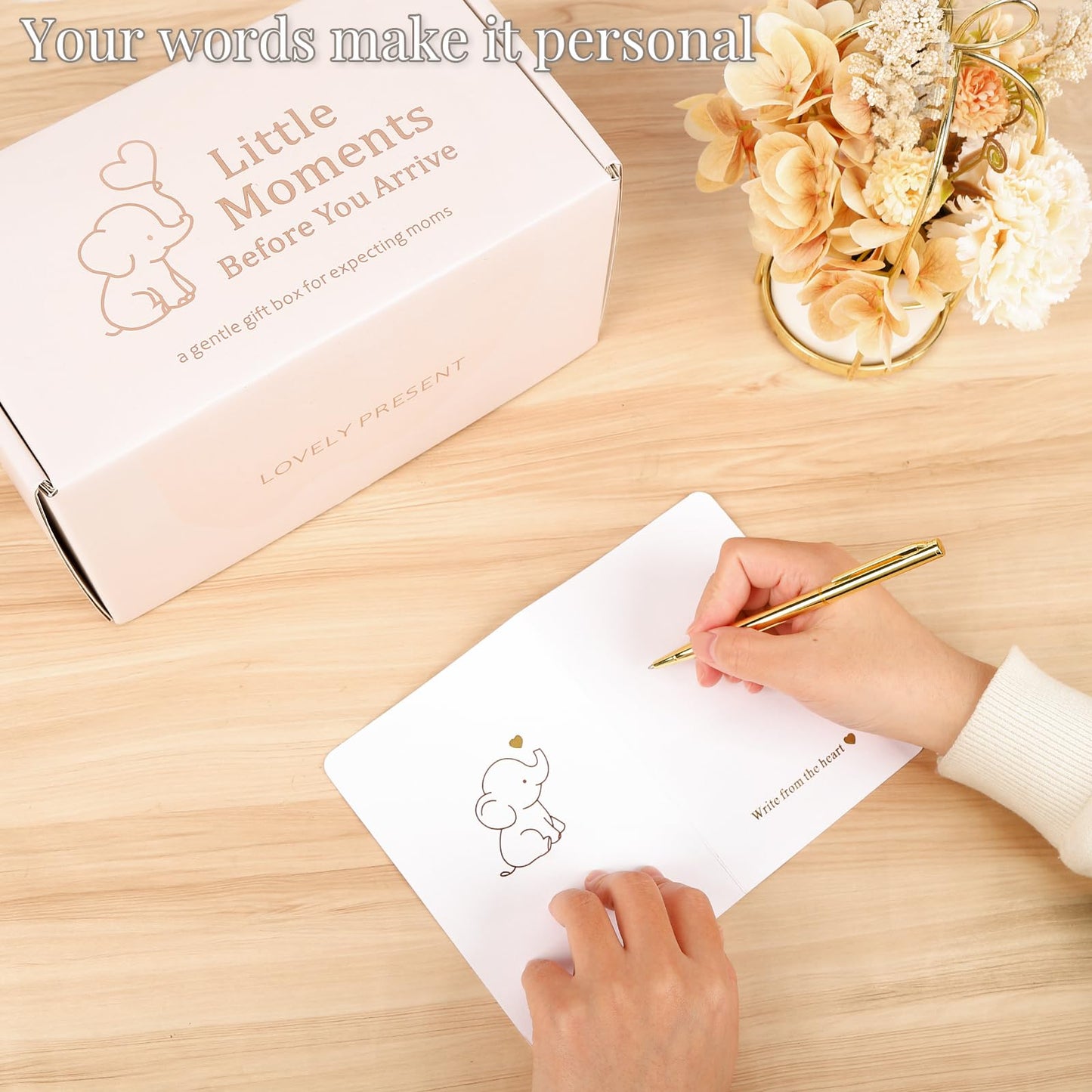 DAMCONME Pregnant Mom Gifts for Mom to Be – Thoughtful Pregnancy Gift Box with Self Care and Keepsakes, Ideal for First Mother’s Day or Gift for Pregnant Wife