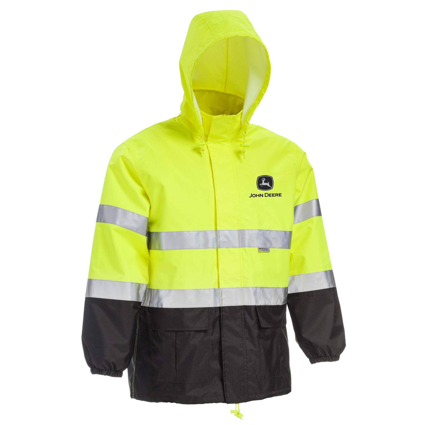 John Deere Unisex's High Visibility Rain Suit, Yellow, L