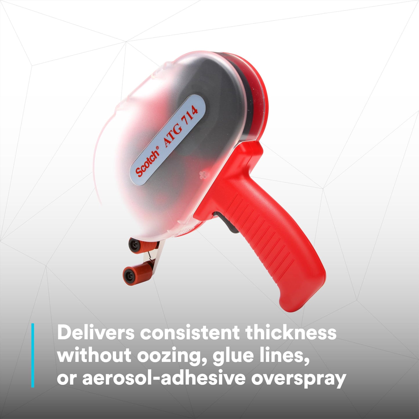 3M 714 1/4" ATG Adhesive Applicator: For 1/4" ATG tape (Red)